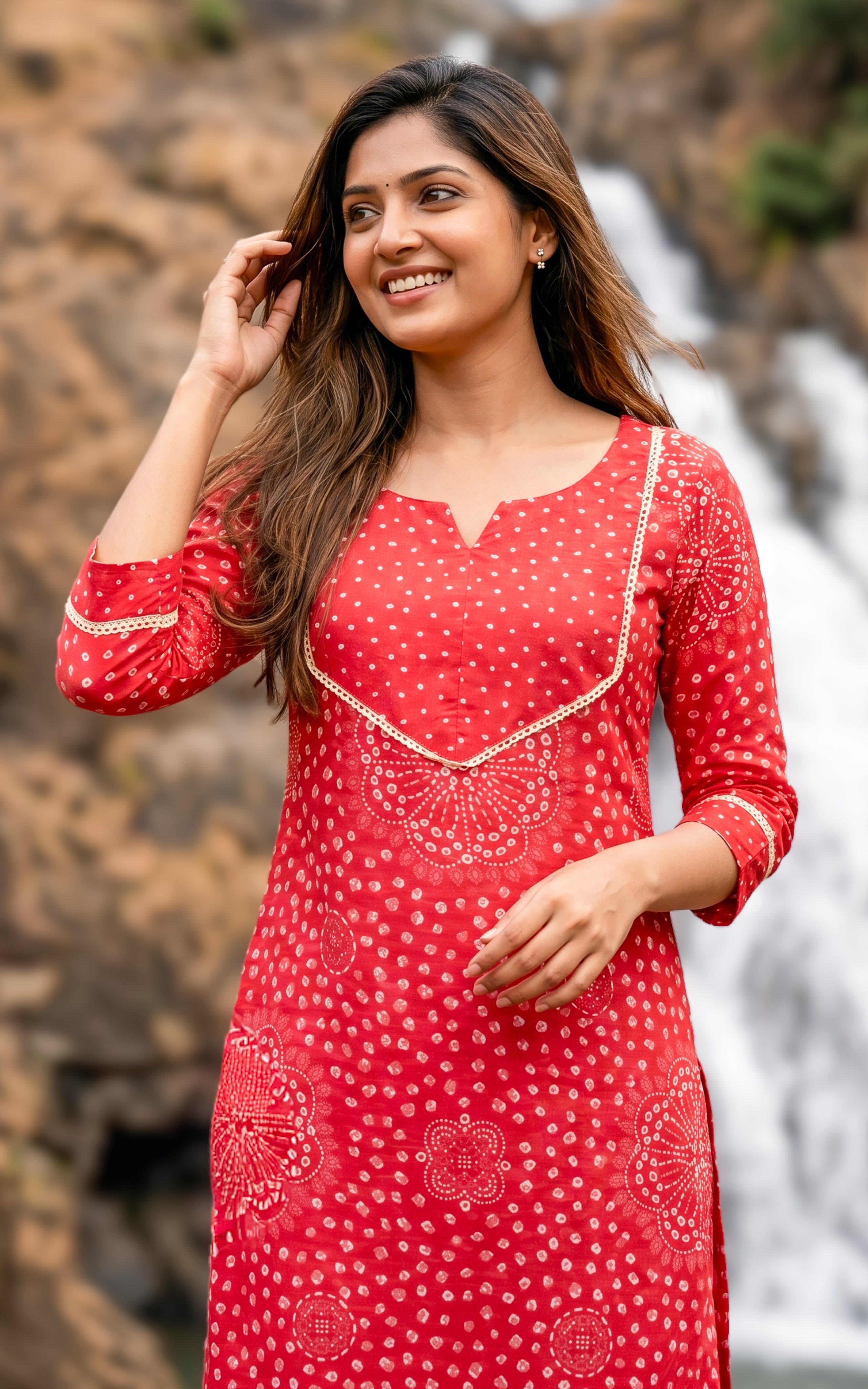 Casual wear cotton kurti set for women