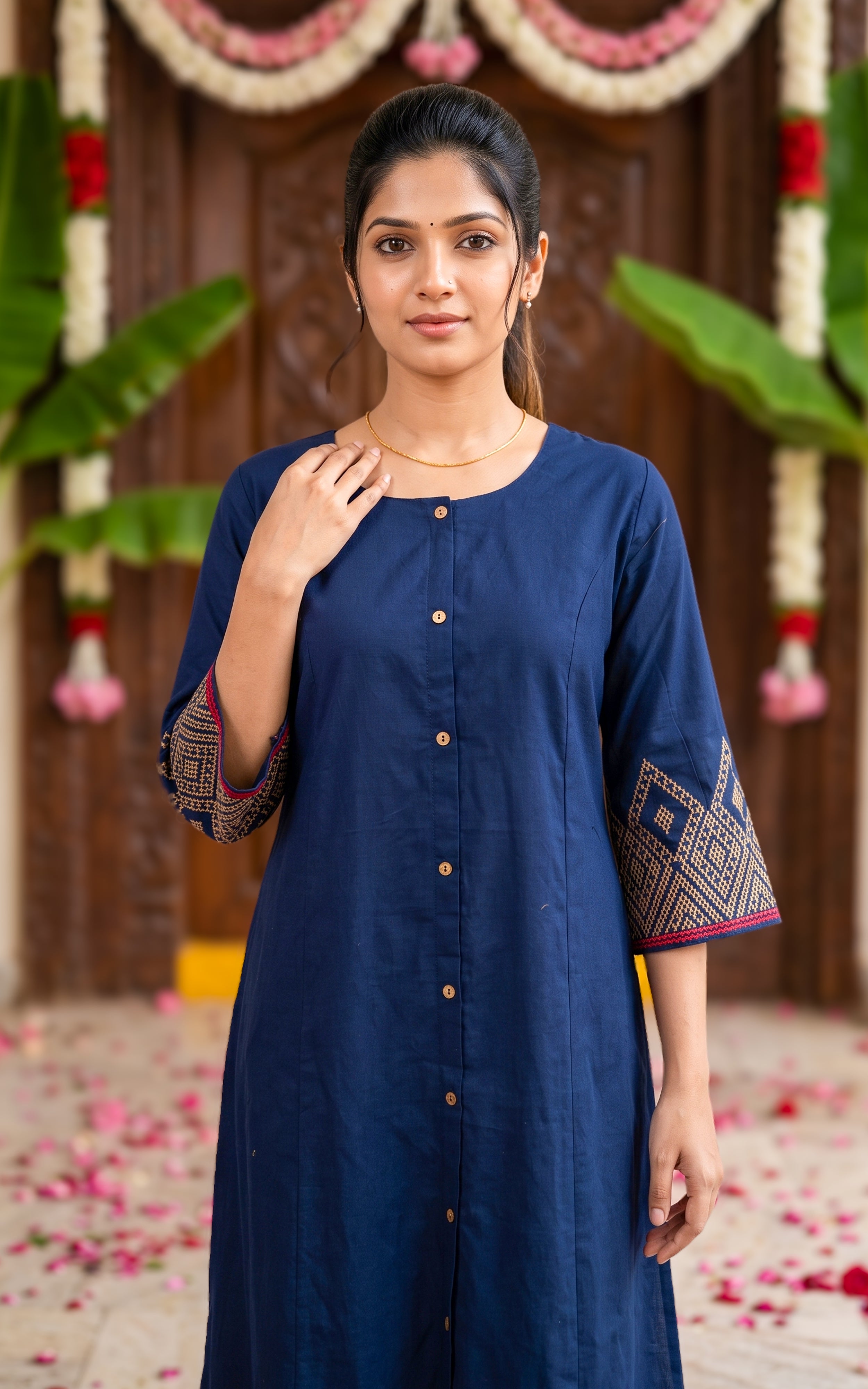 Joshna Navy Blue (Kurti+Pant)