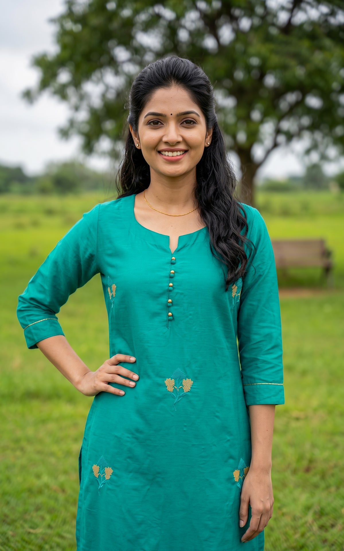 Yashodha Teal Blue