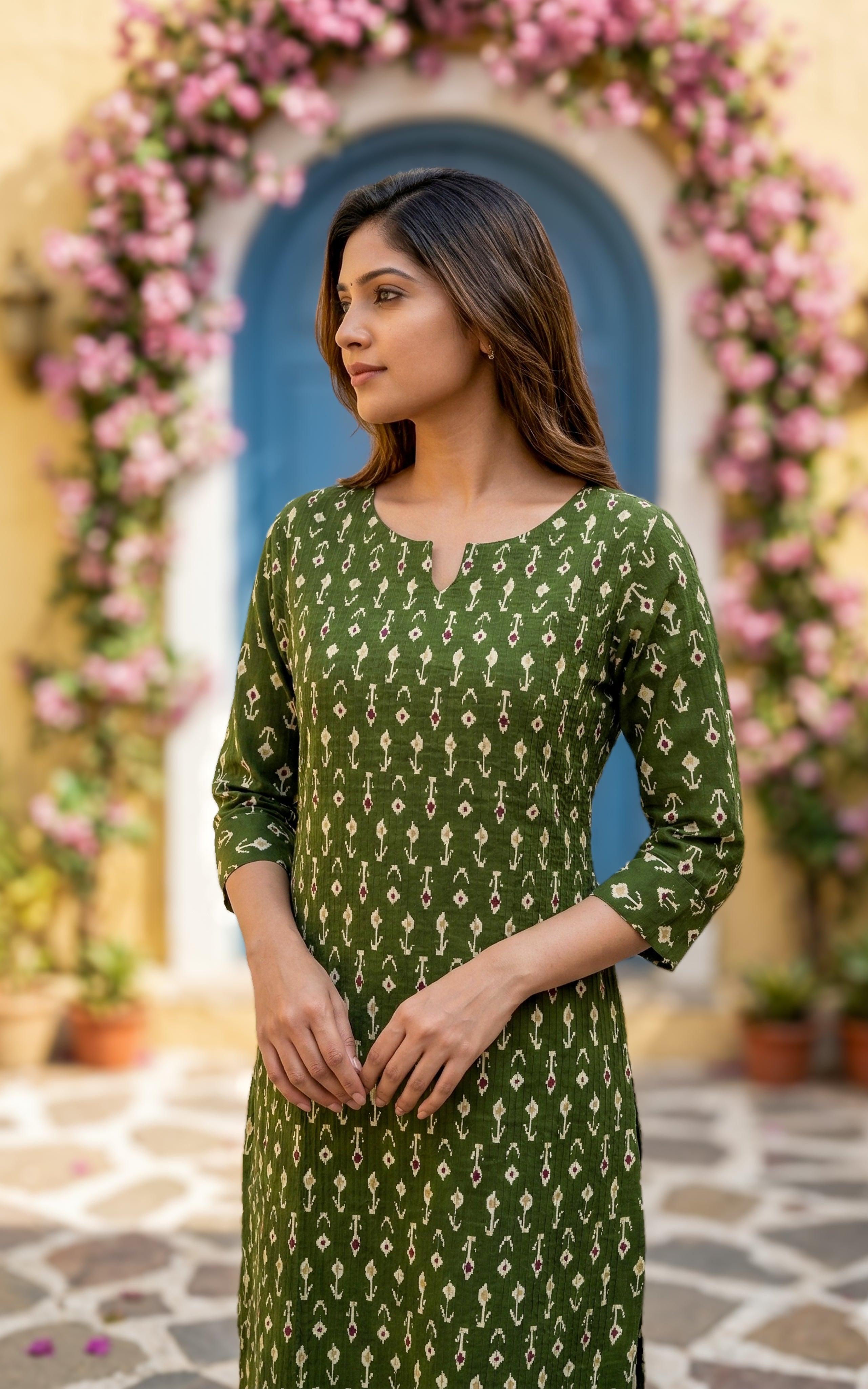 Ansha Green (Kurti+Pant)