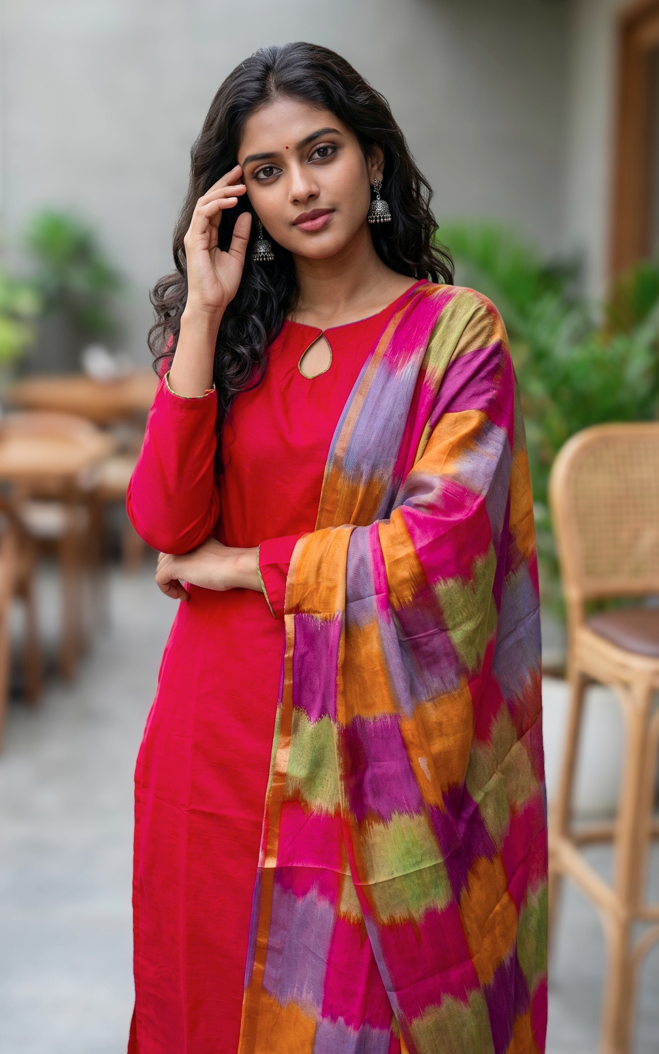 office wear stylish silk cotton kurti
daily wear comfortable ethnic kurti