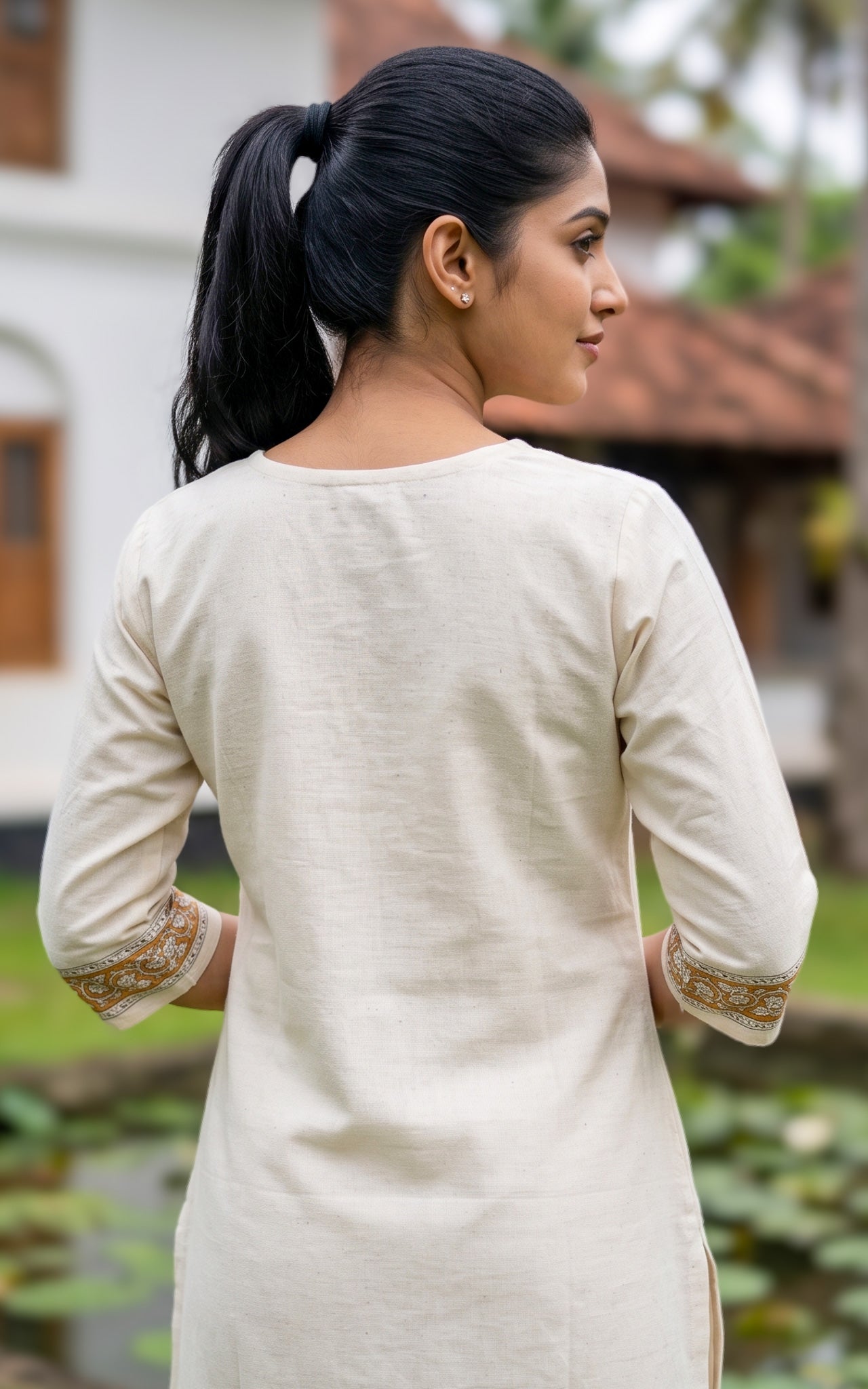 Porselvi Handblock (Kurti+Pant+Dupatta)
