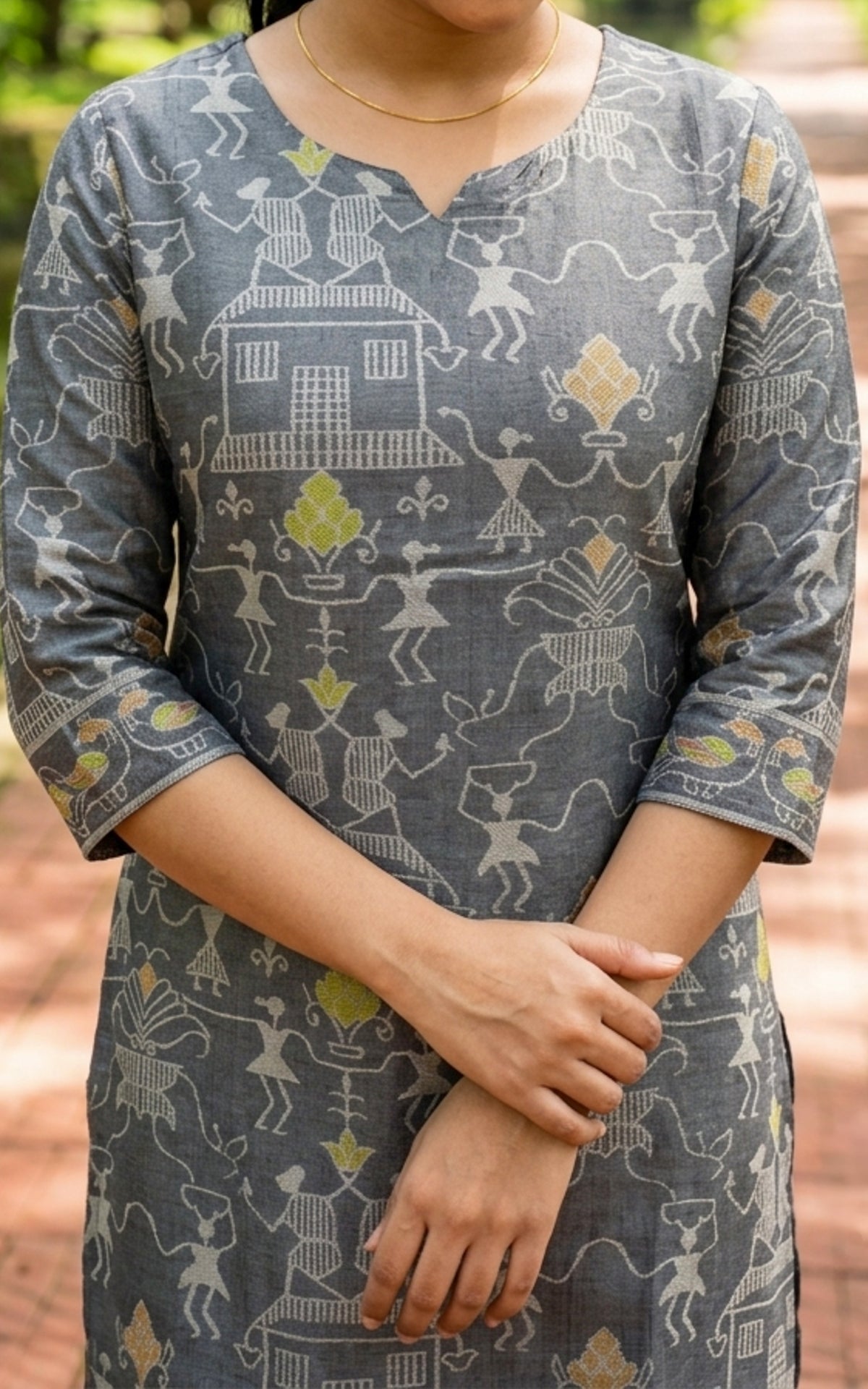Farhana Dark Grey (Kurti+Pant+Dupatta)