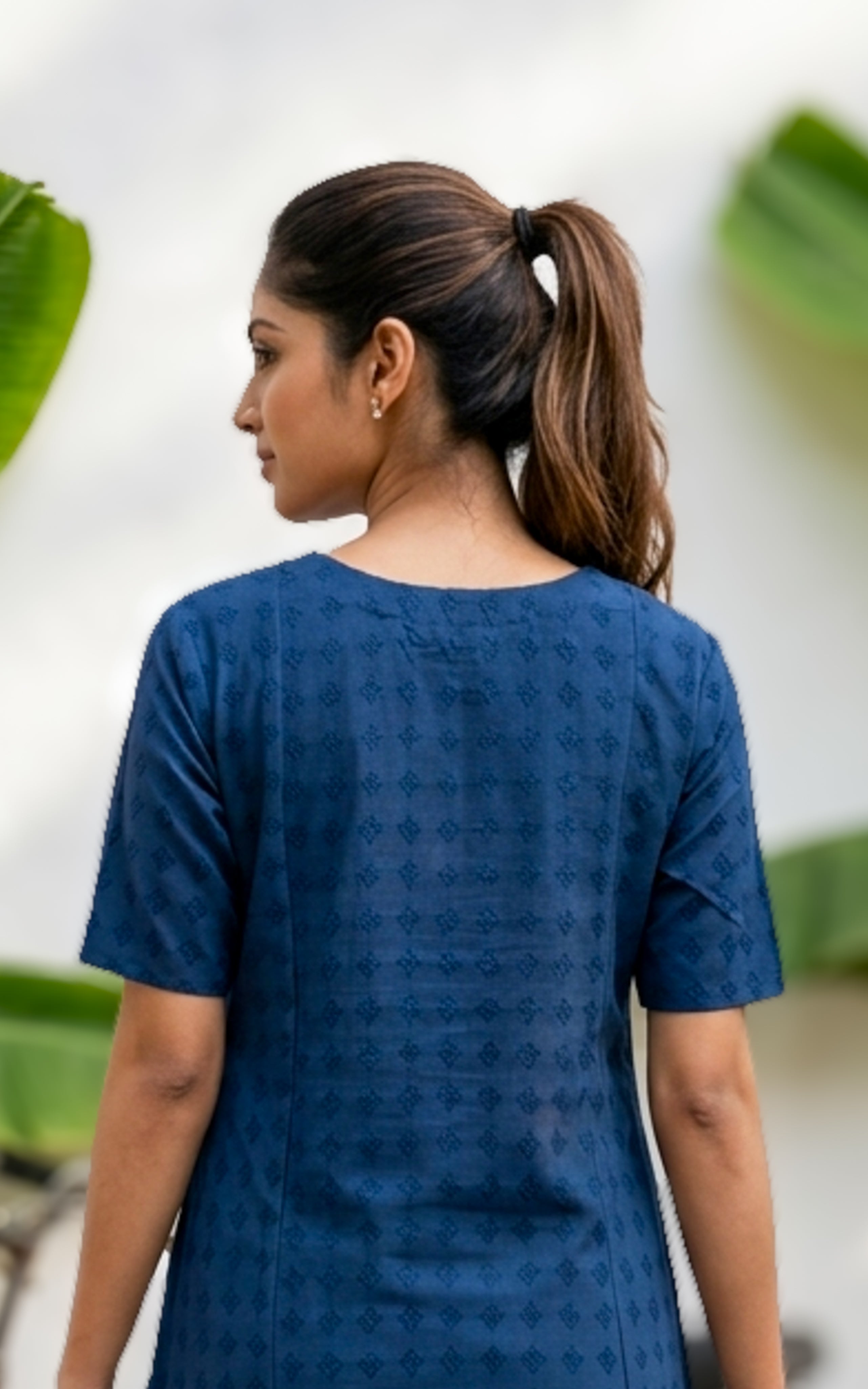Casual Ink Blue Maxi Dress For Women