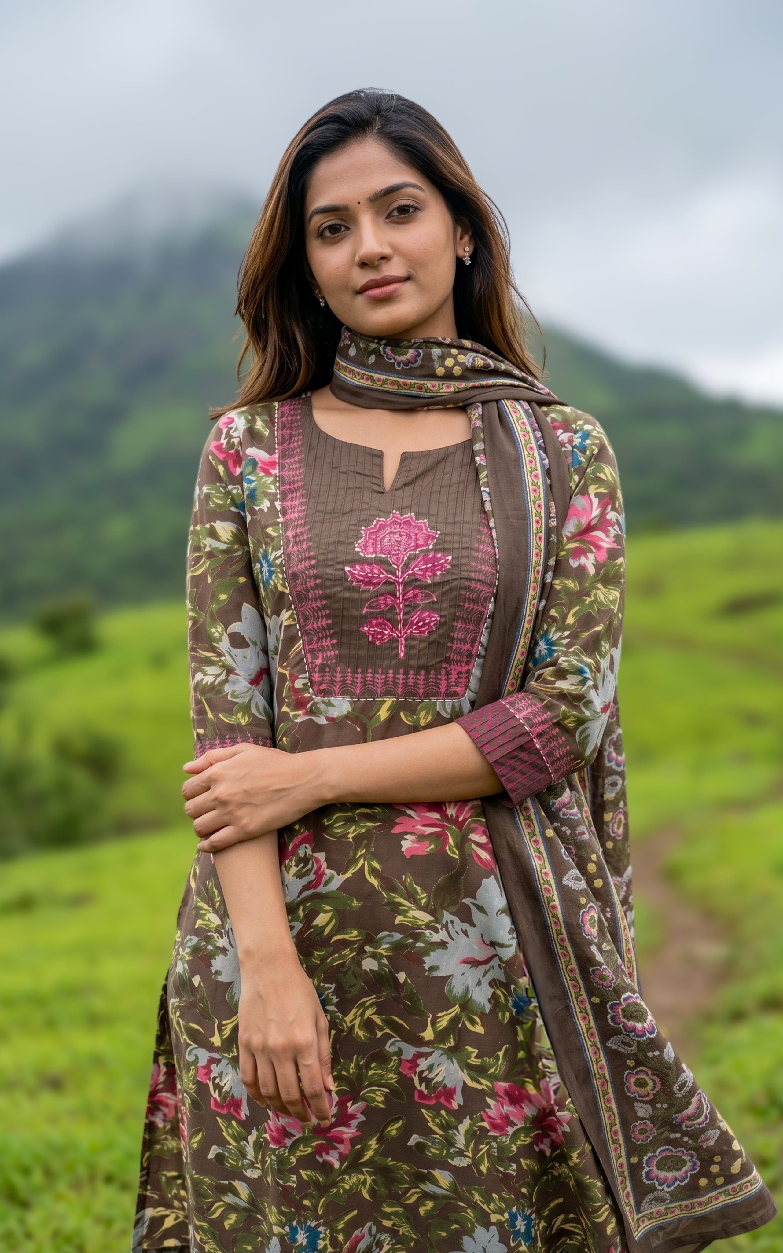Sharla C (Kurti+Pant+Dupatta)