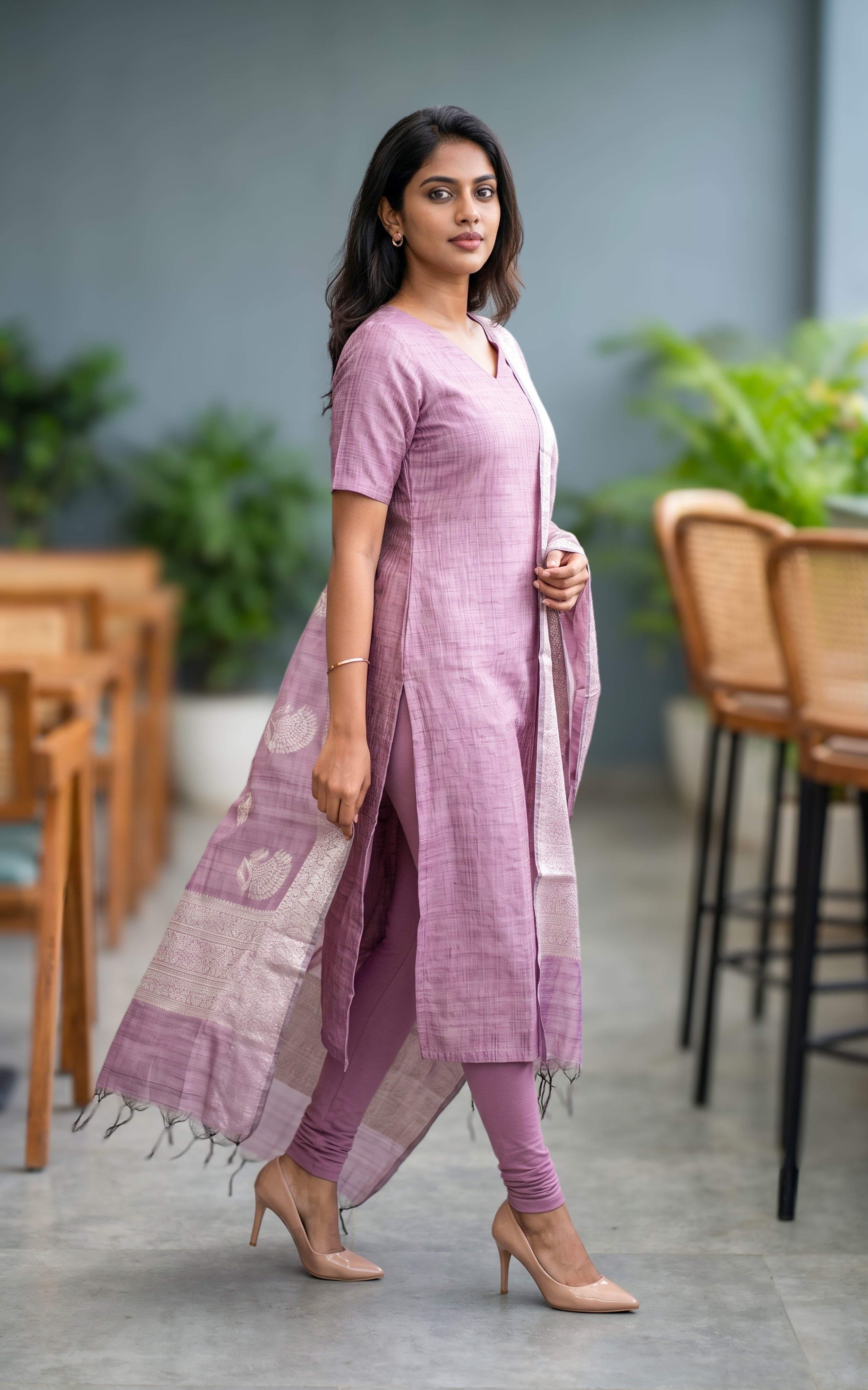 office wear elegant straight kurti
daily wear art silk kurti set