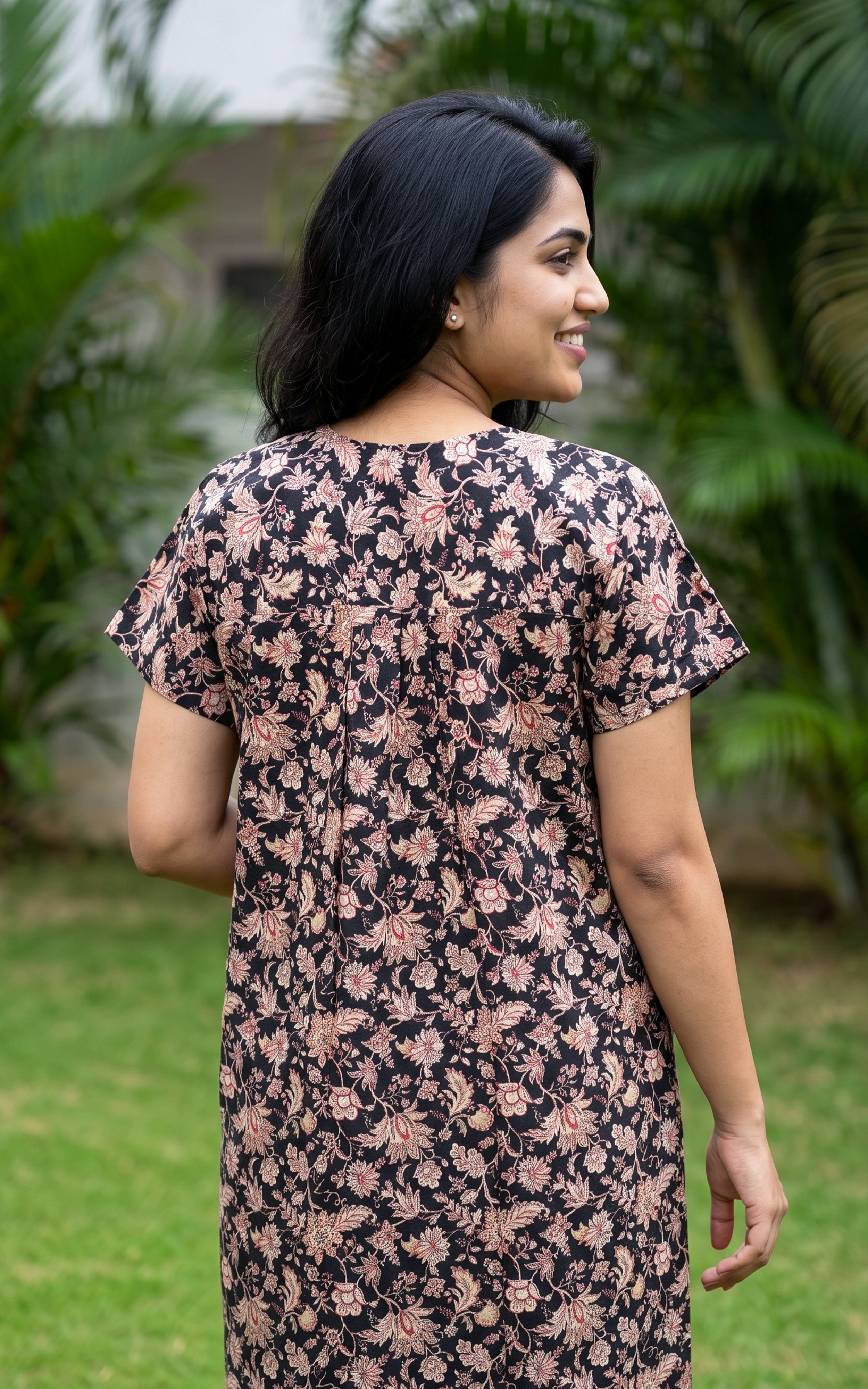 Cotton Straight Fit Nighty-164SS10B