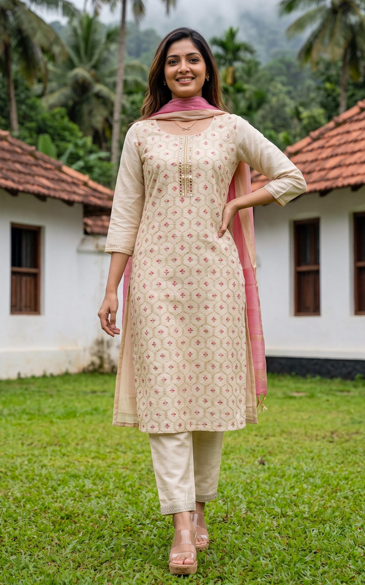 Rukku (Kurti+Pant+Dupatta)