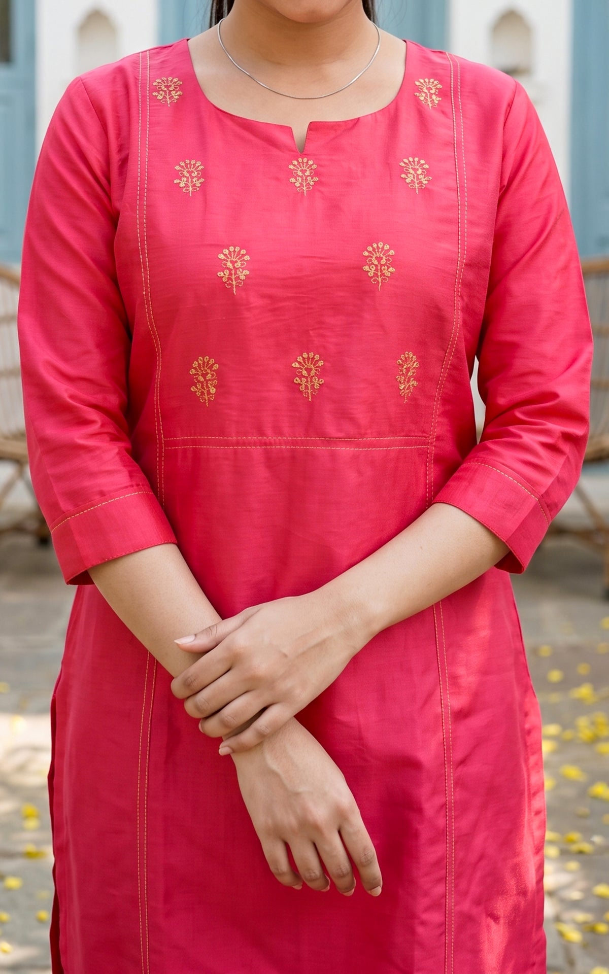 Harnika Hibiscus (Kurti+Dupatta)
