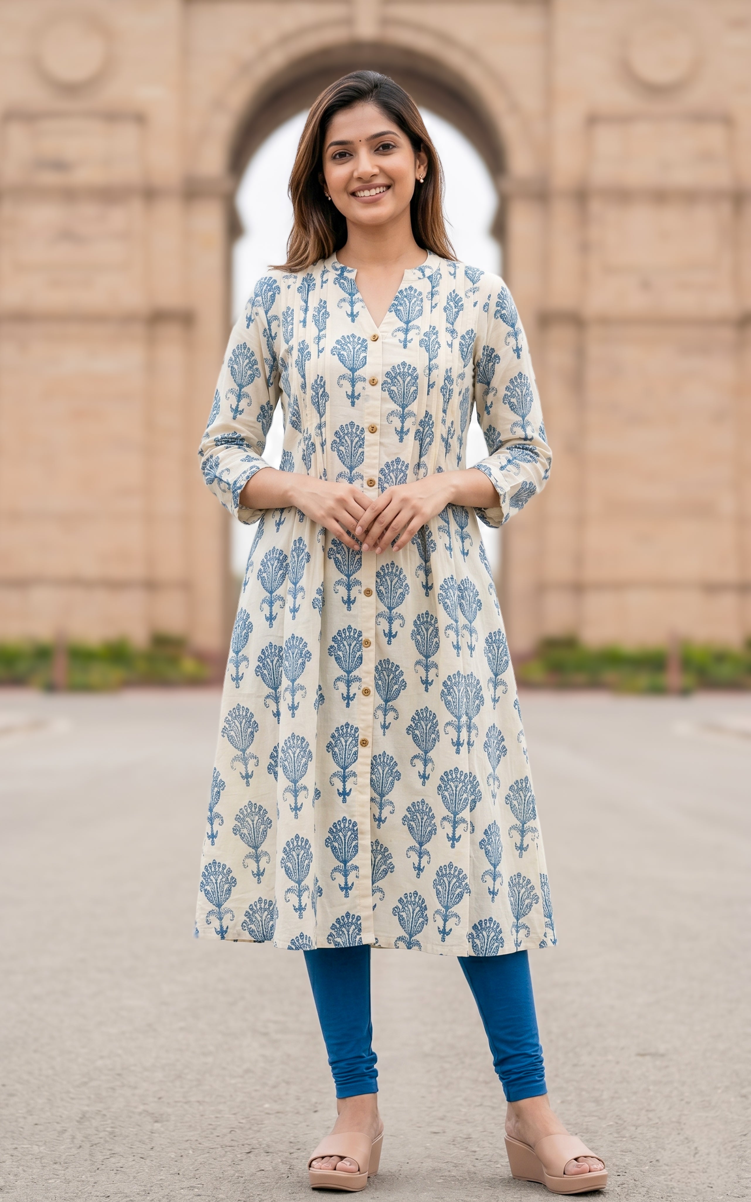 Cotton Aline kurti for women

Aline kurti with front slit