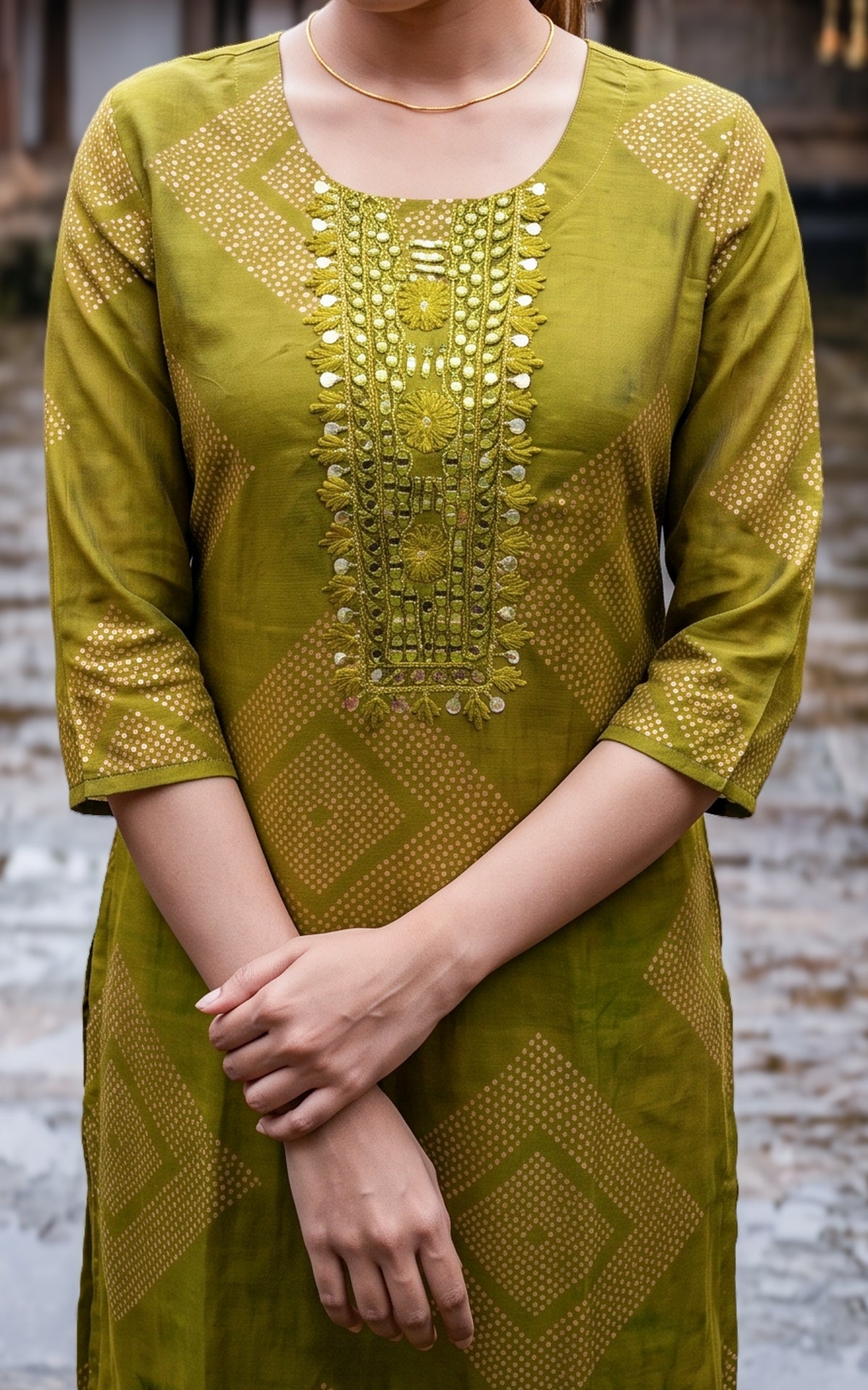 Kiya Mehandi Green (Kurti+Pant+Dupatta)