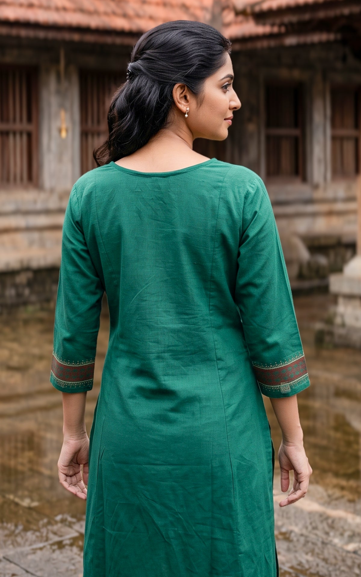 Gangai Handblock (Kurti+Pant+Dupatta)