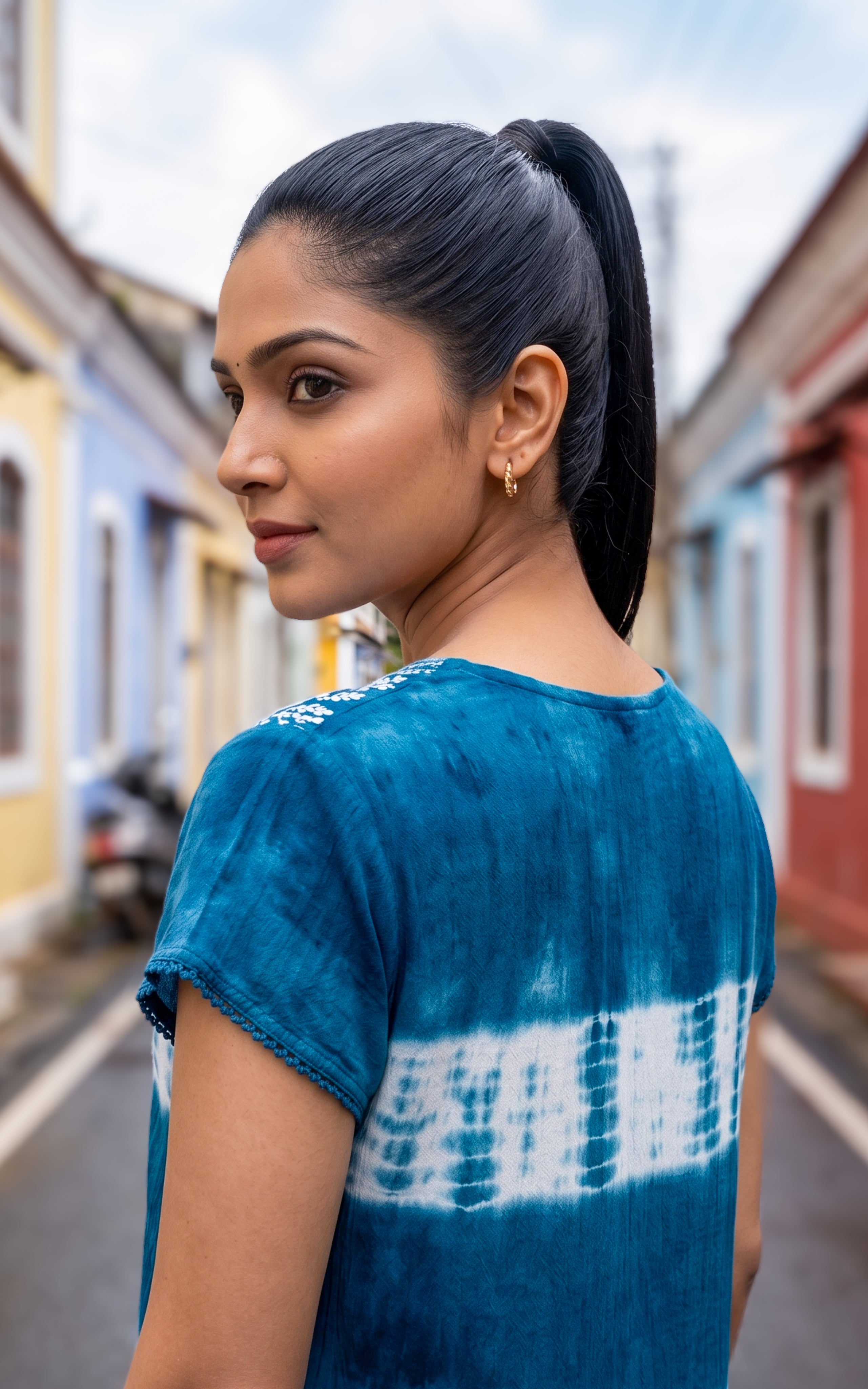 Breathable viscose summer top for women