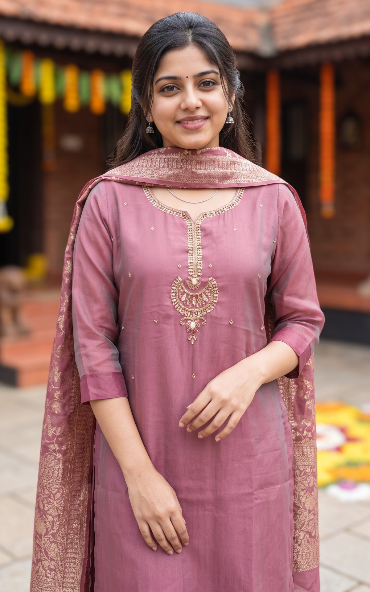 Mokshita  (Kurti+Pant+Dupatta)