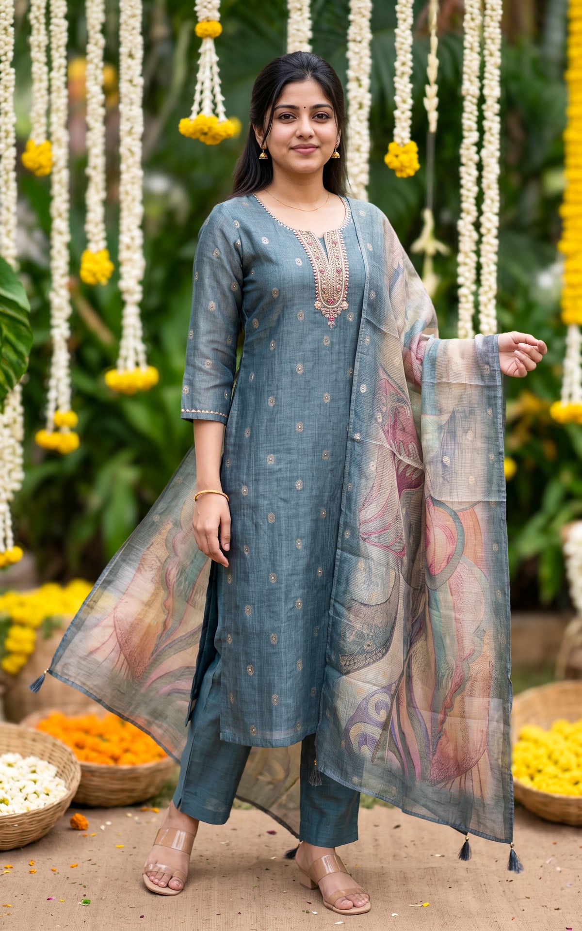 Ramitha (Kurti+Pant+Dupatta)