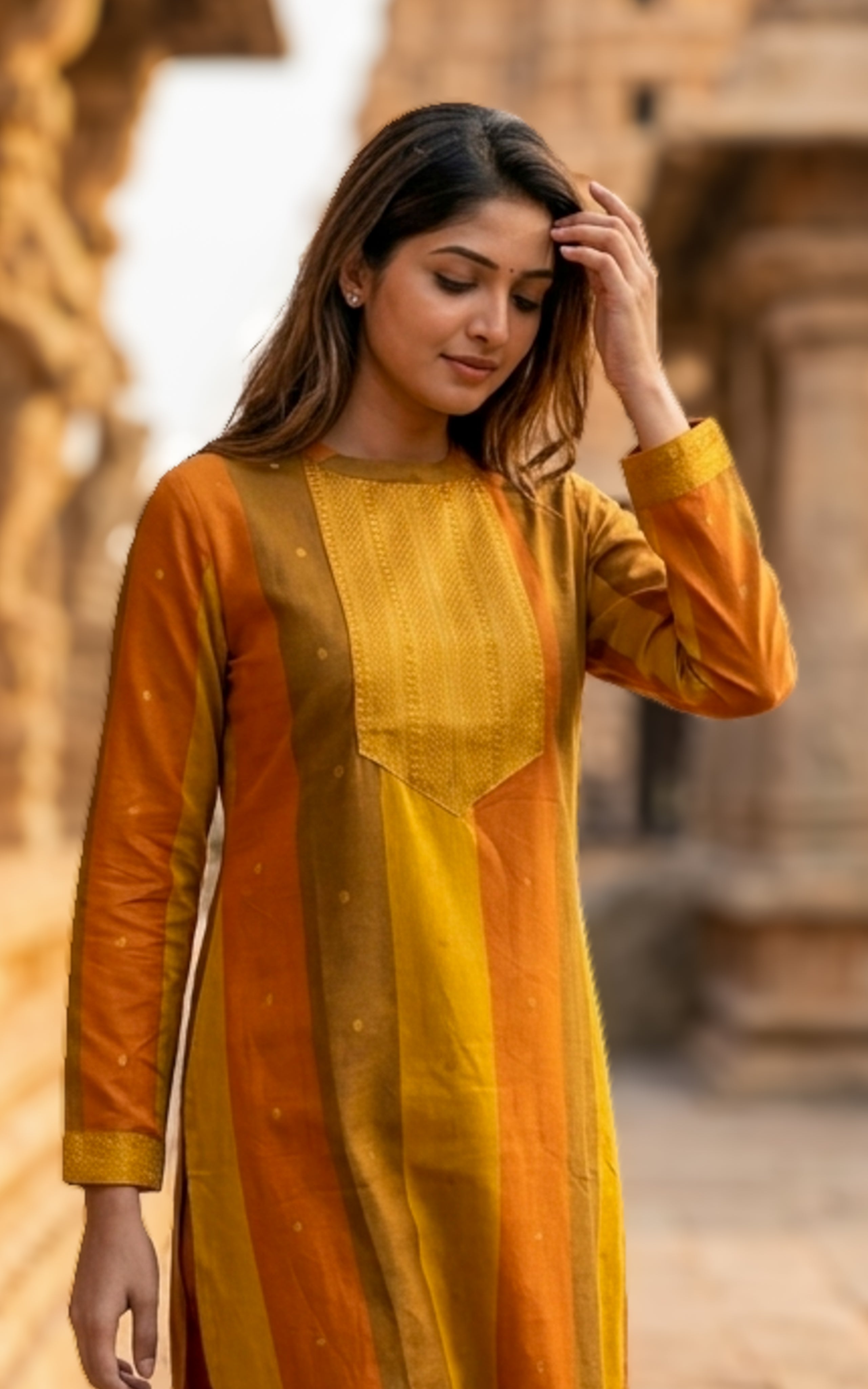 Breathable south cotton summer kurti for women