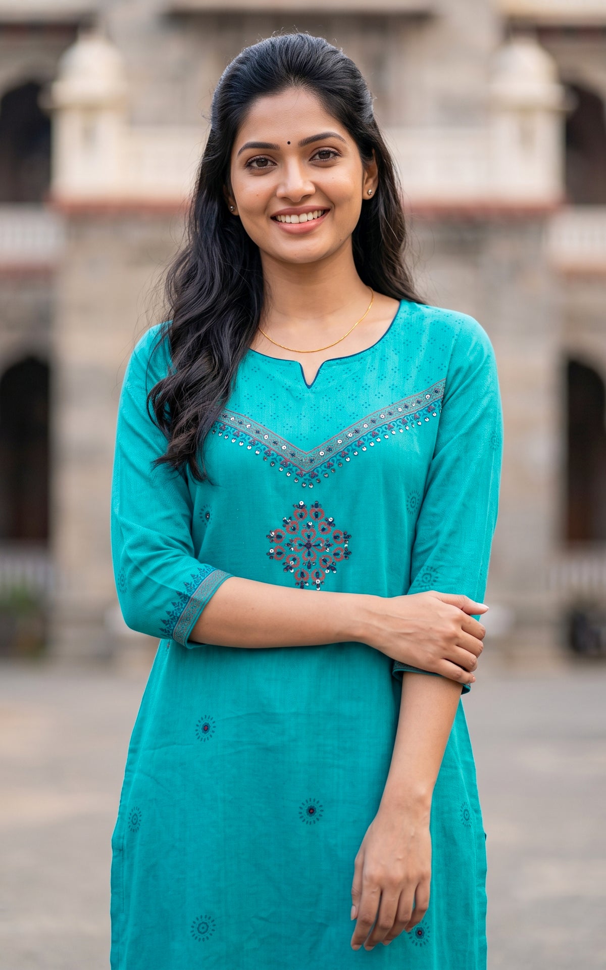 Mazhal Blue (Kurti+Pant)