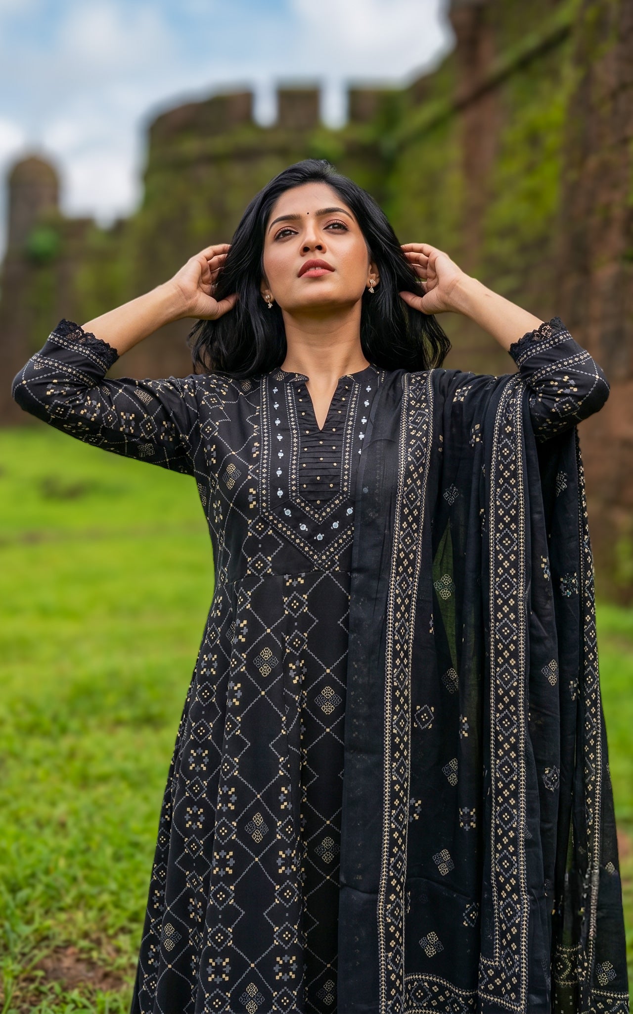 Yashmitha A (Kurti+Pant+Dupatta)