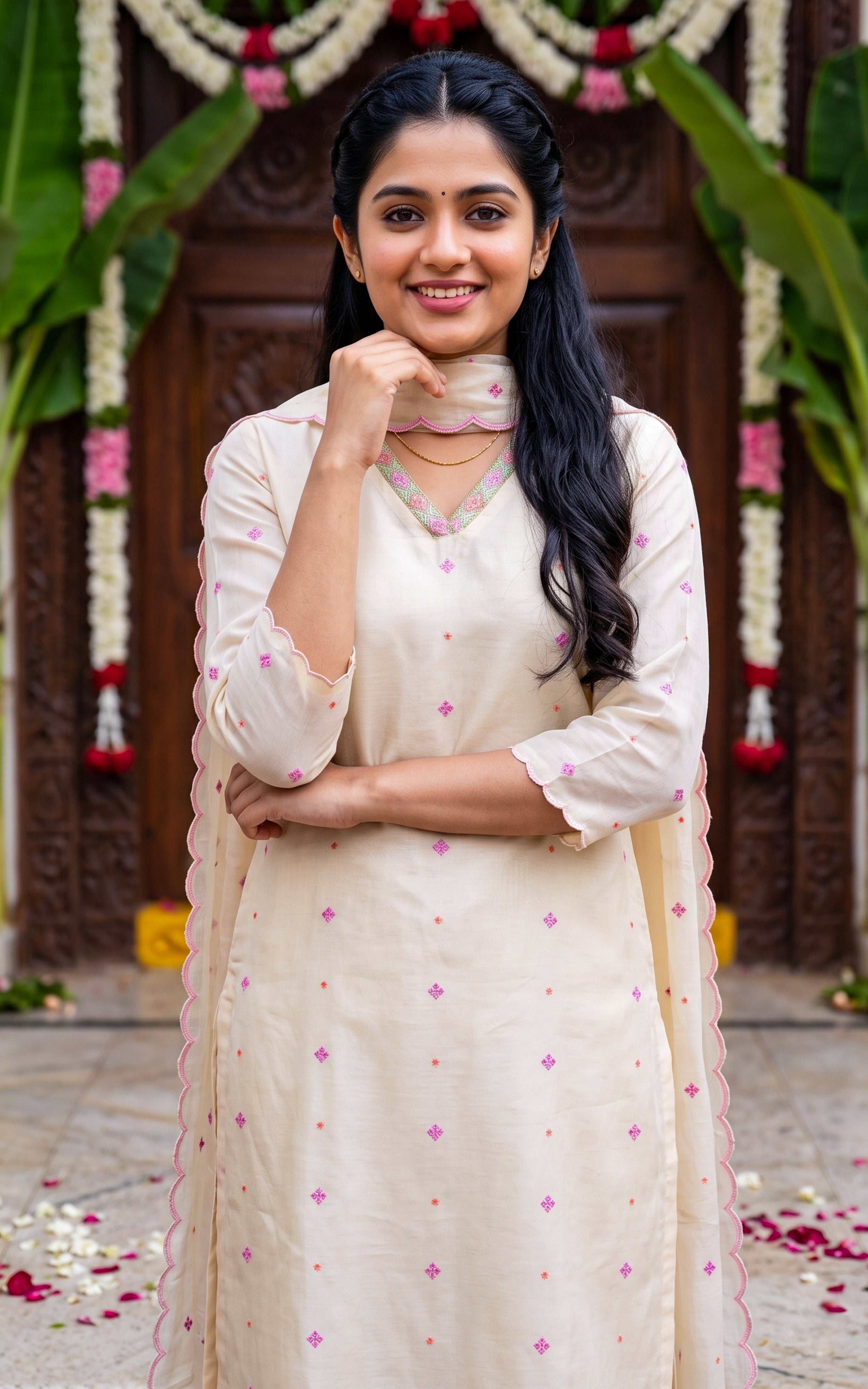 Natalya (Kurti+Pant+Dupatta)