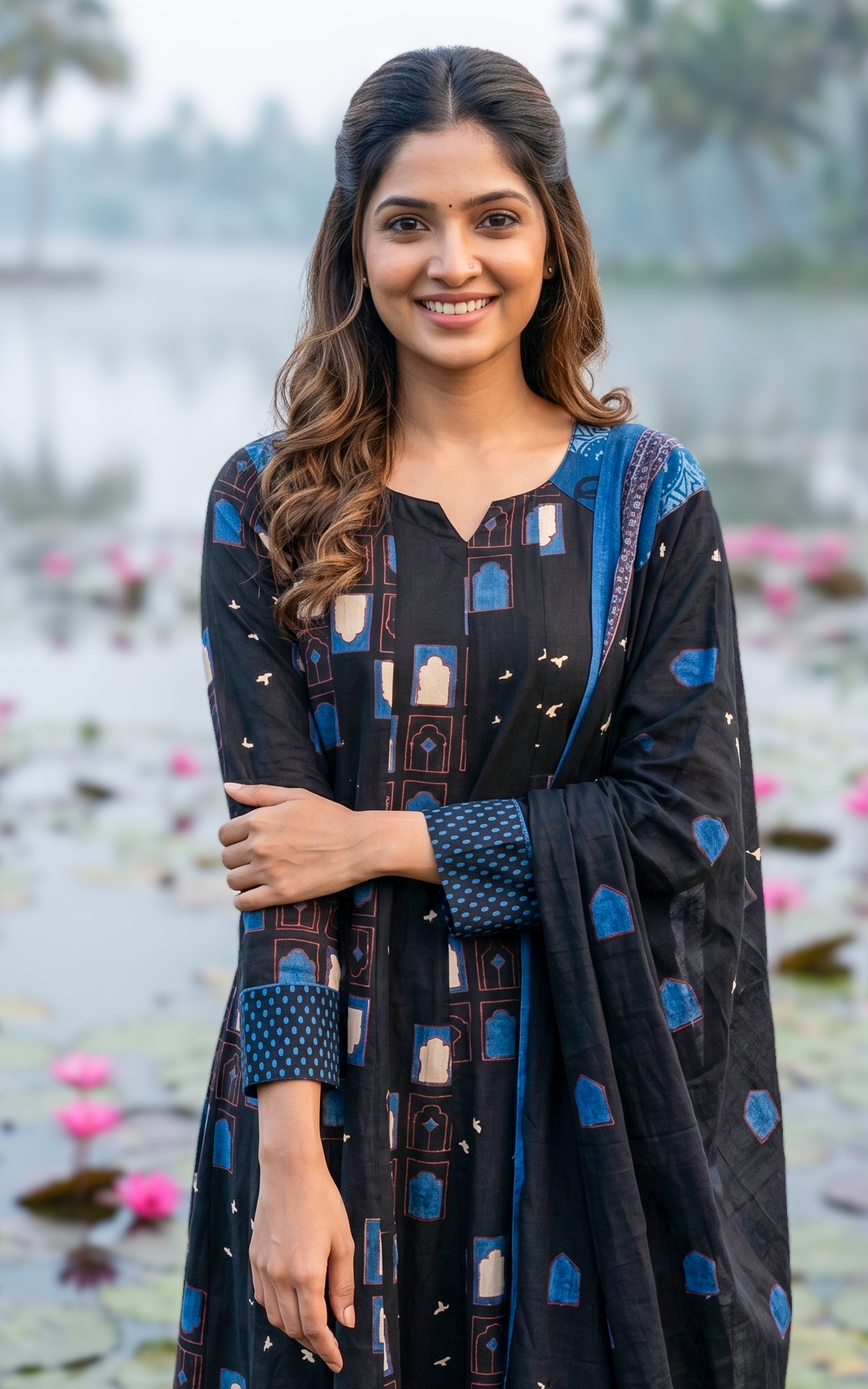 Seethalakshmi (Kurti+Pant+Dupatta)