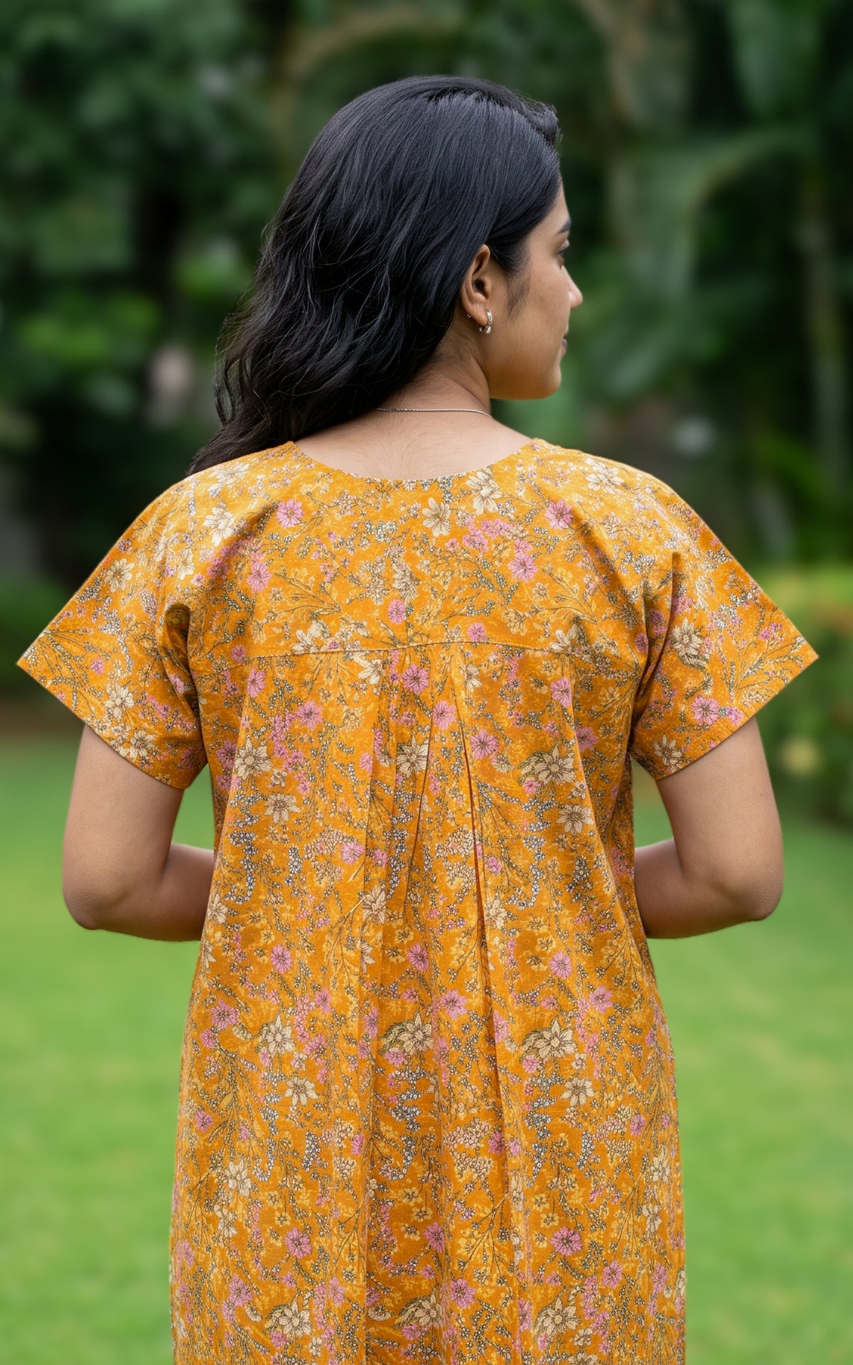 Cotton Straight Fit Nighty-166SS4A