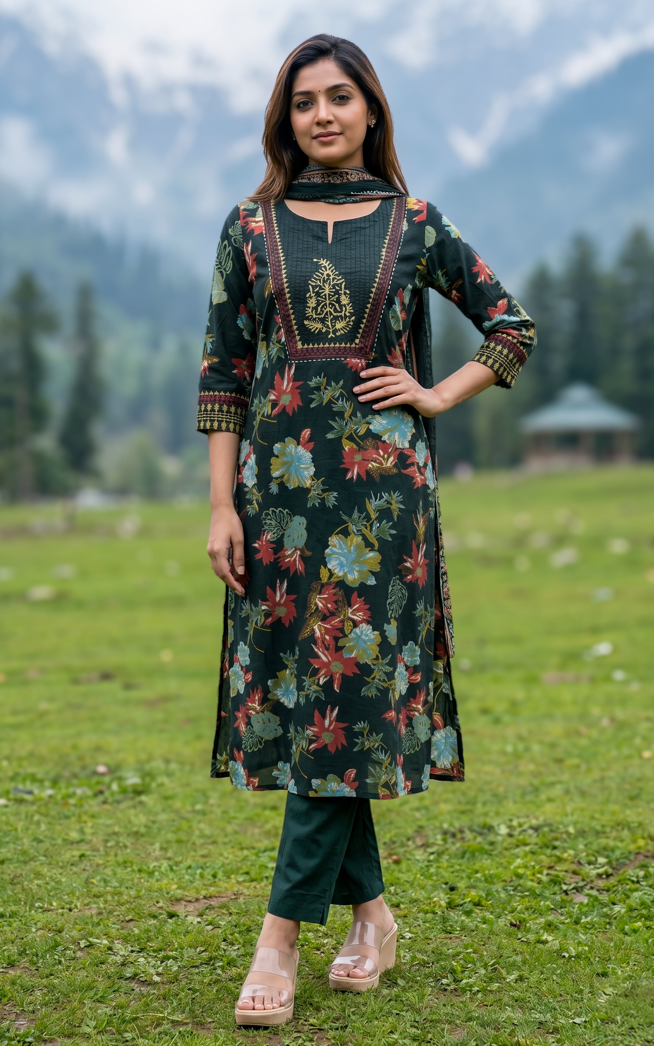 Sharla D (Kurti+Pant+Dupatta)