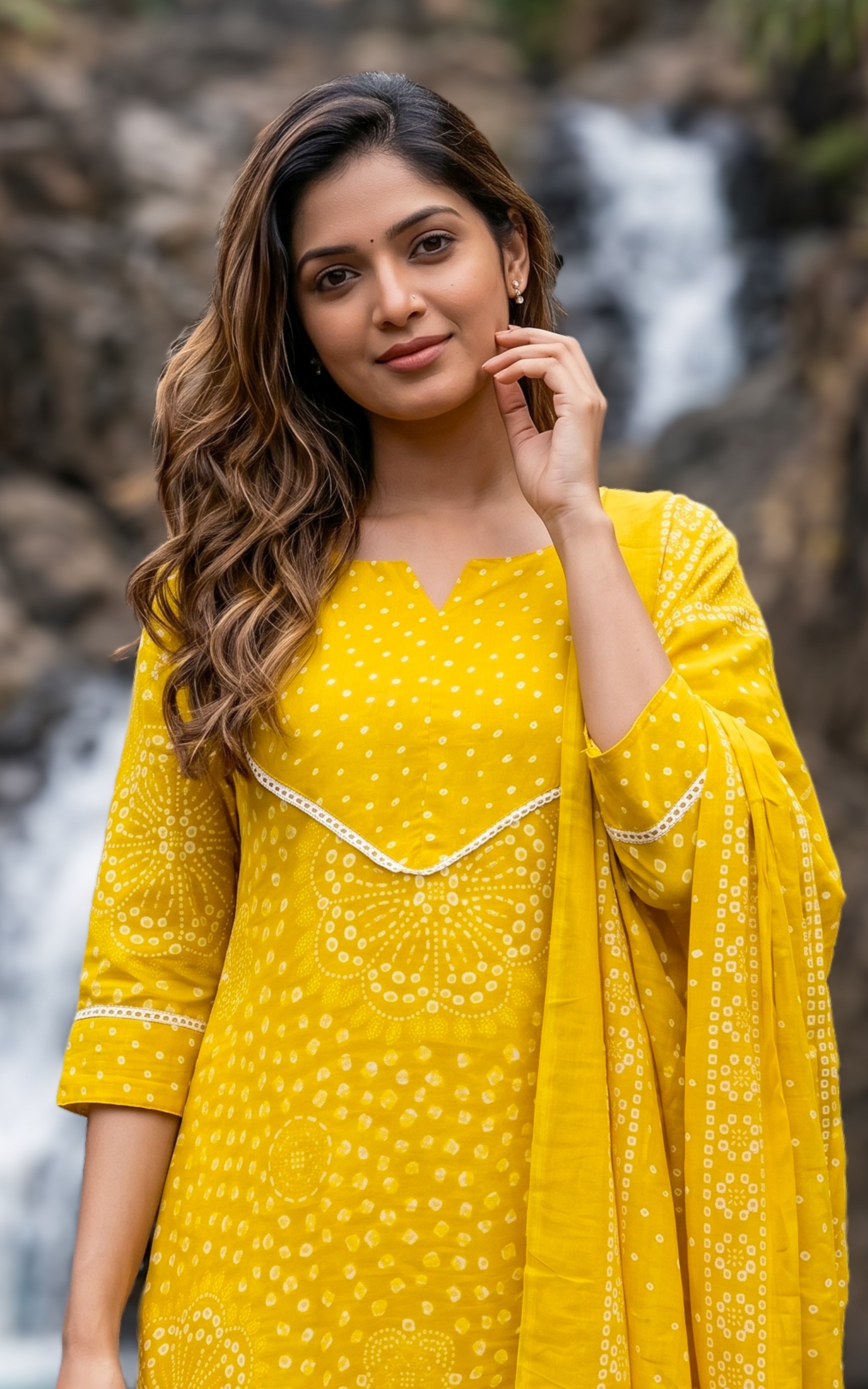 Straight cut cotton kurti for women
