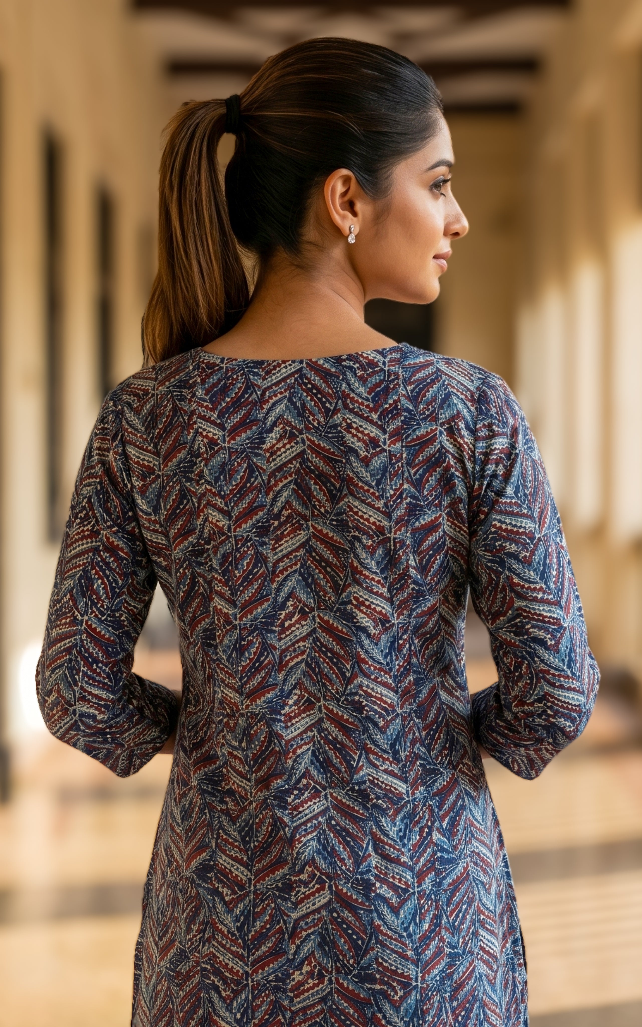 Breathable cotton summer kurti for women
