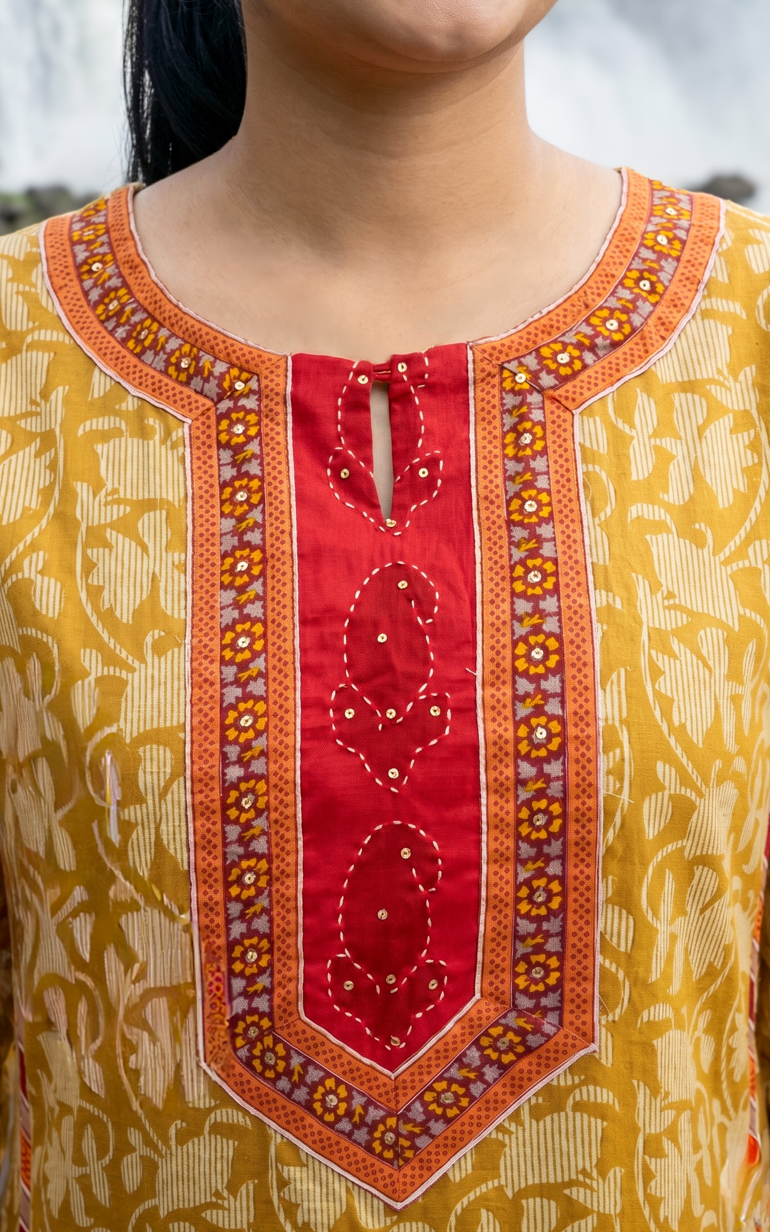 Breathable cotton summer kurti for women