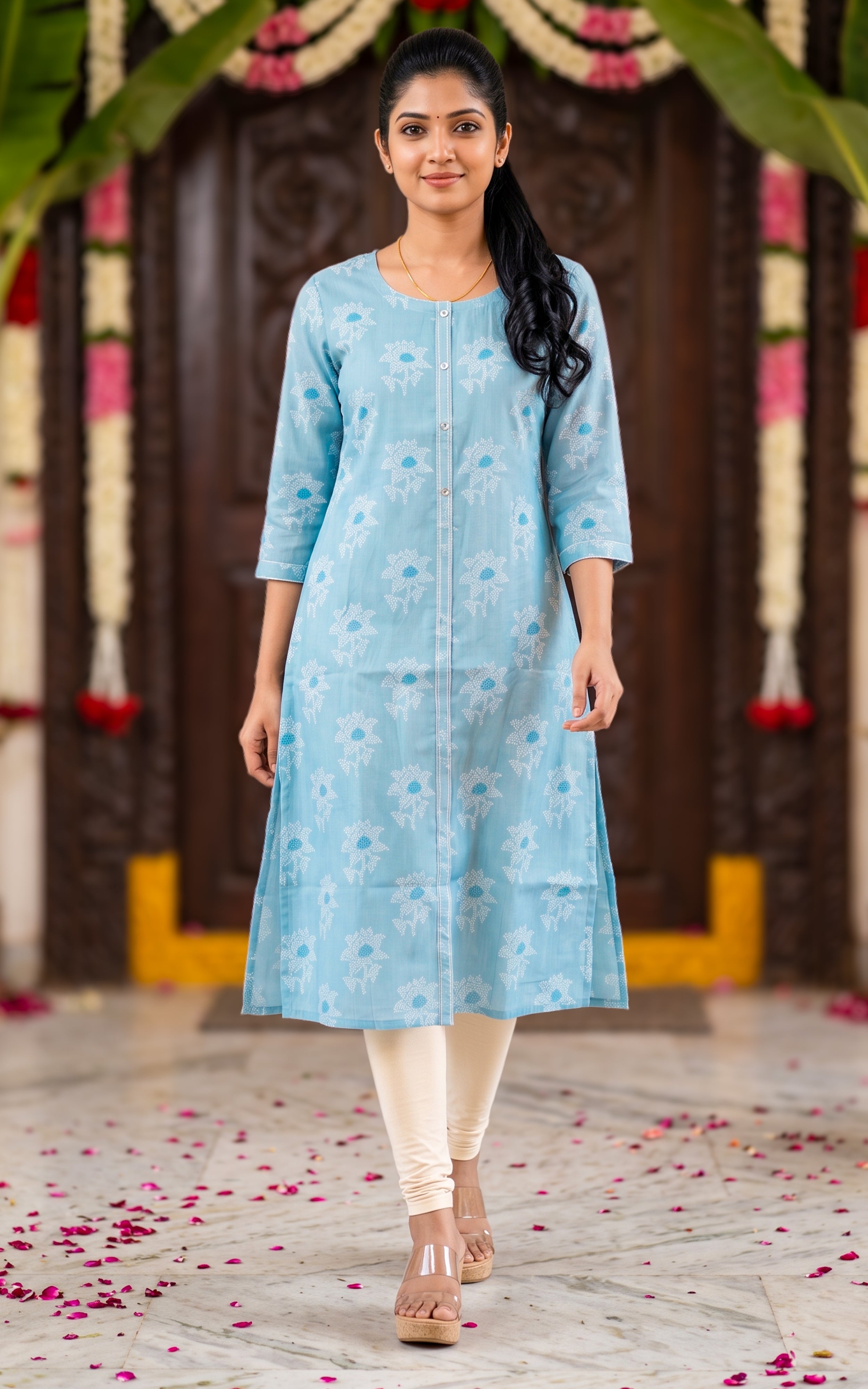 Maivizhi Sky Blue