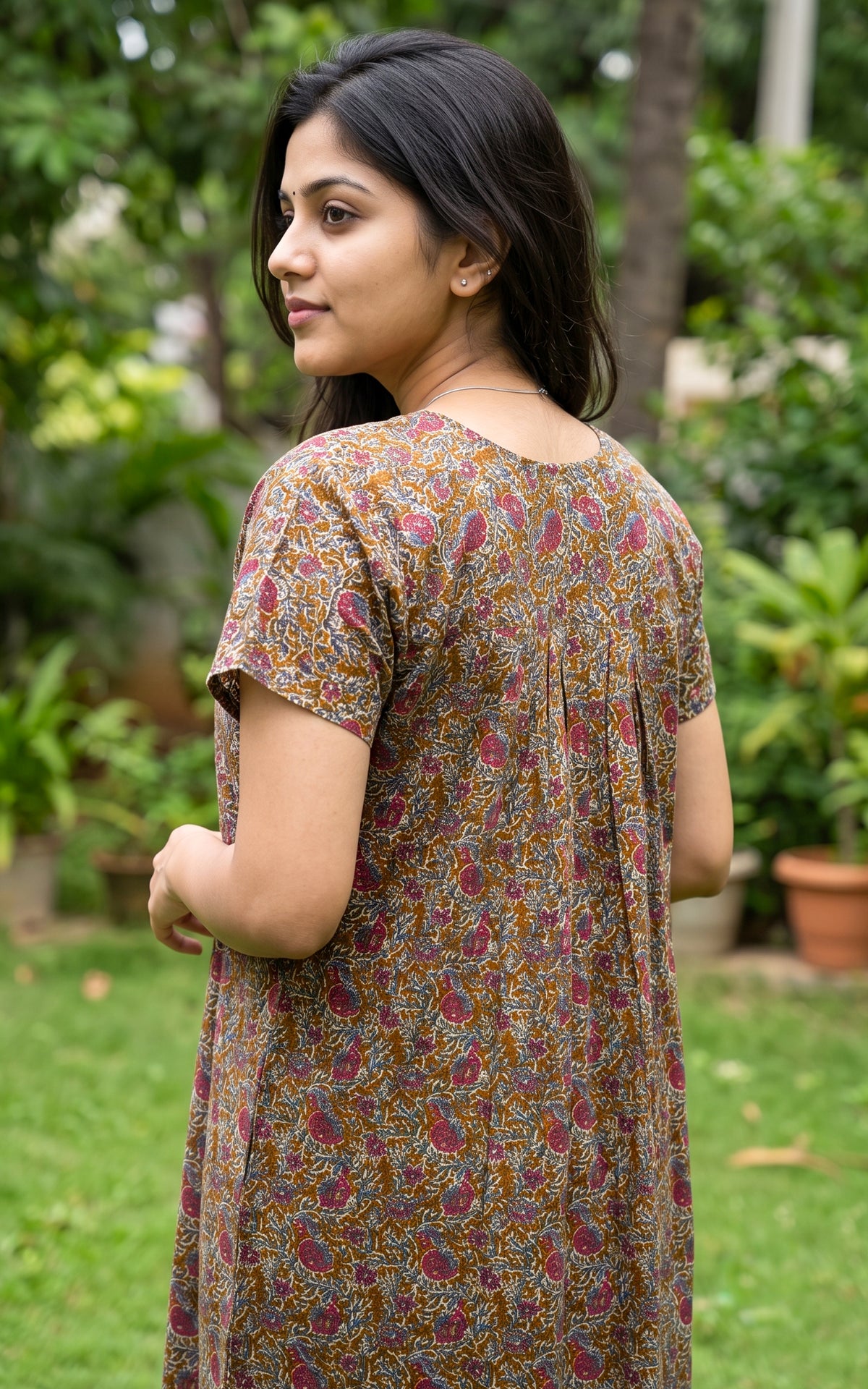Cotton Straight Fit Nighty-165SS15