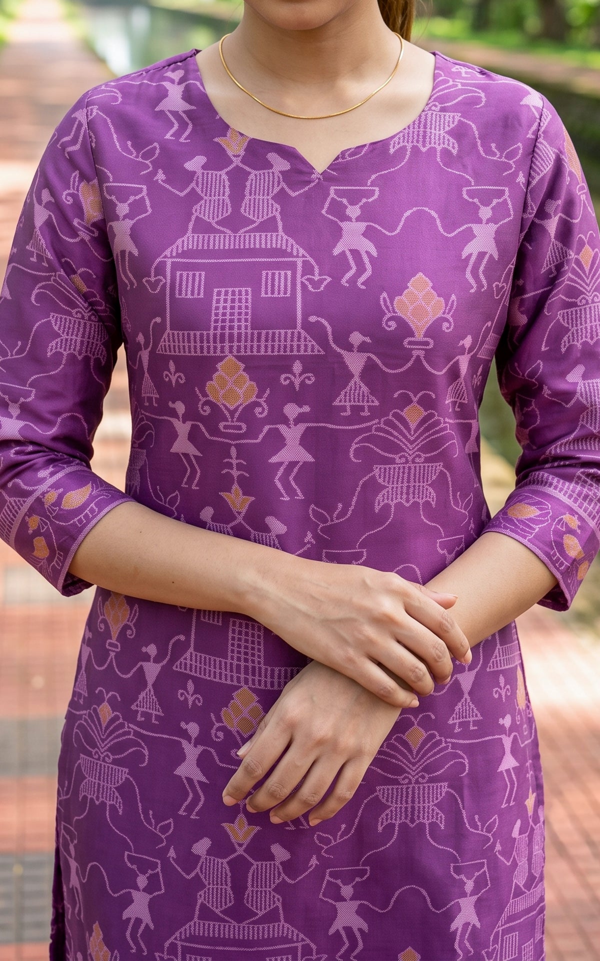 Farhana Violet (Kurti+Pant+Dupatta)