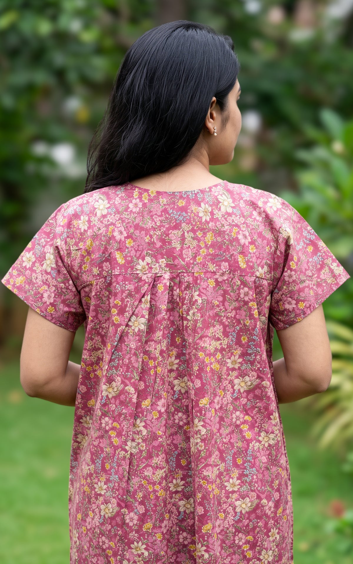 Cotton Straight Fit Nighty-166SS4