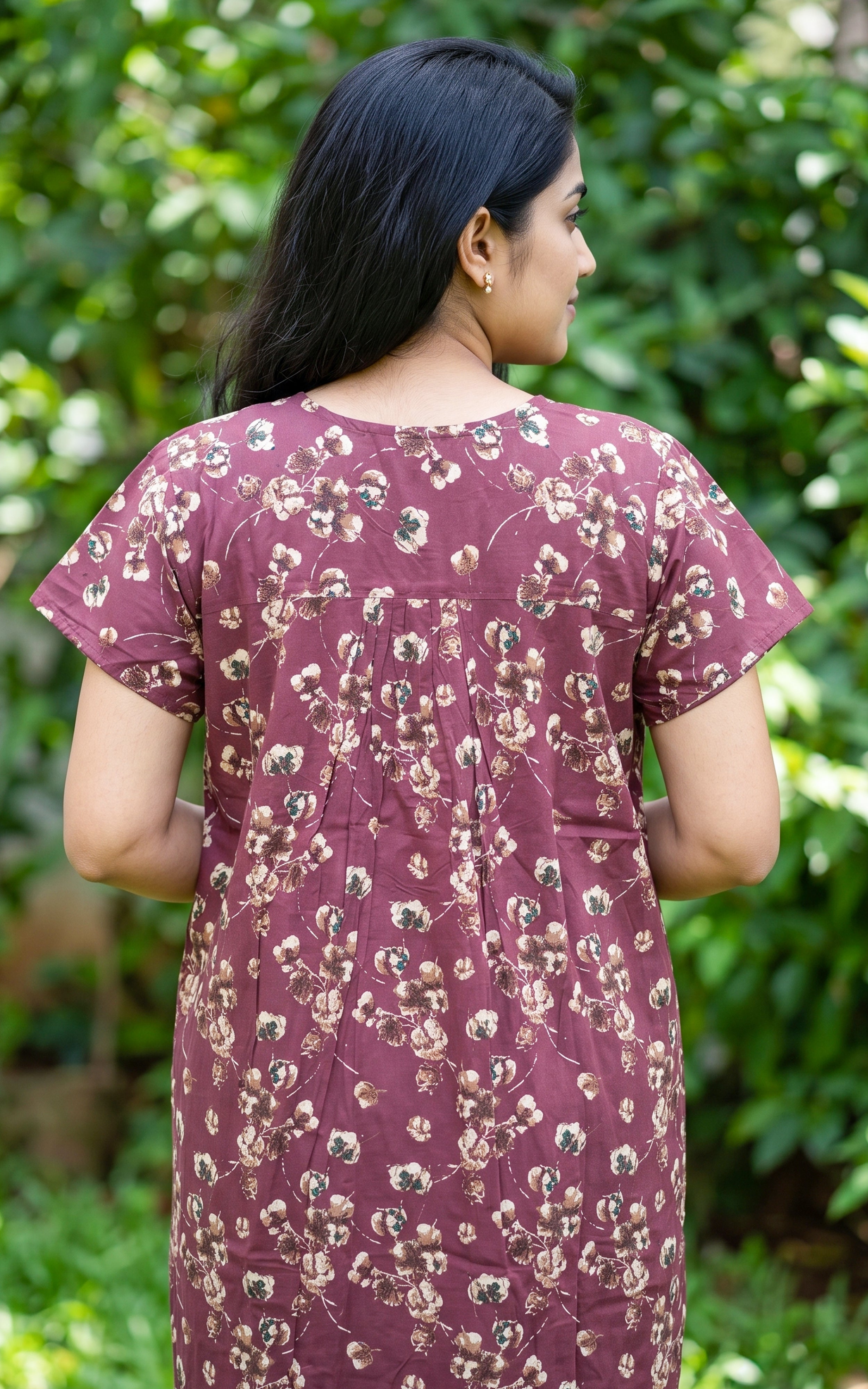 Cotton Straight Fit Nighty-164SS1B