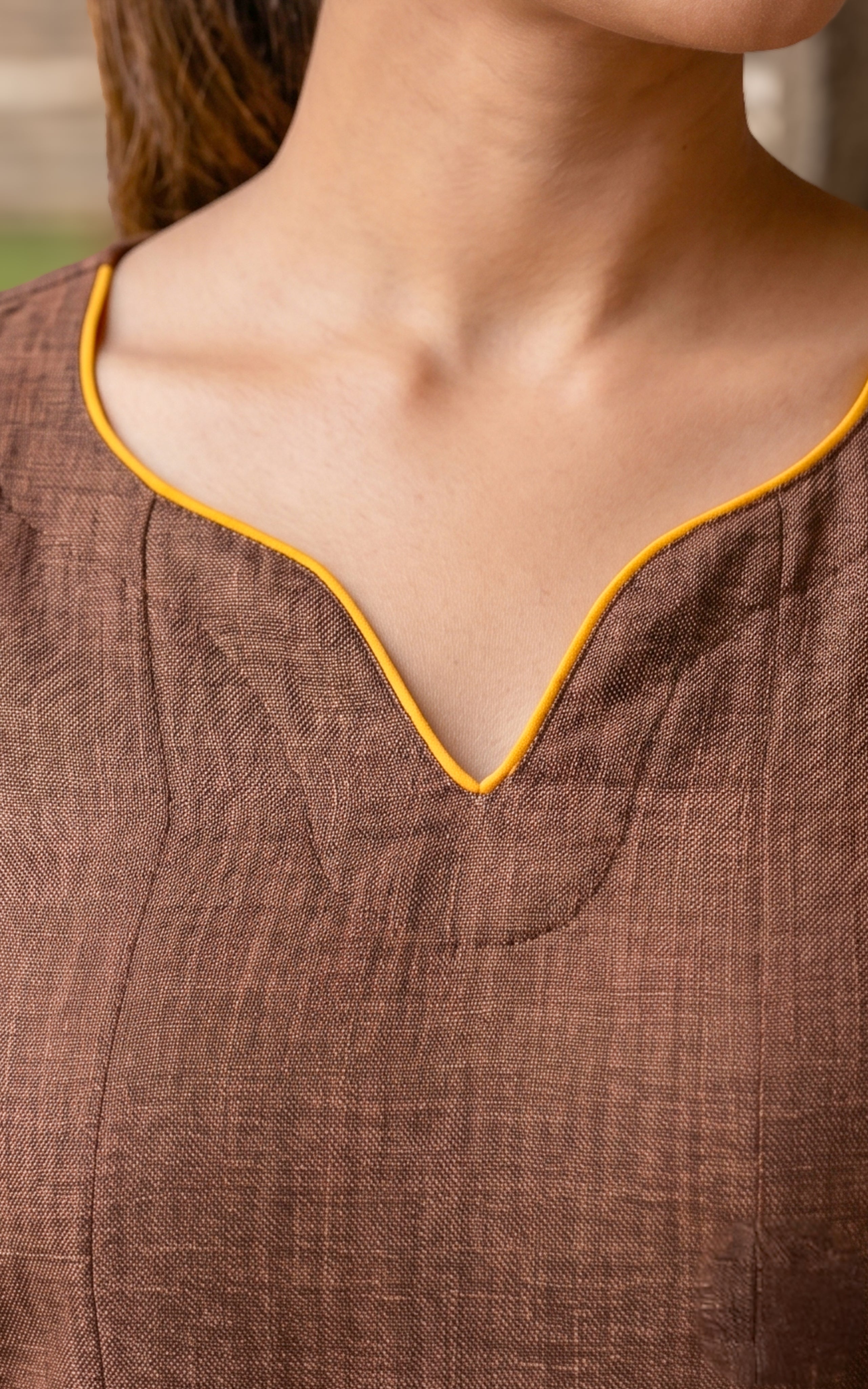 Anwen Brown A (Kurti+Dupatta)