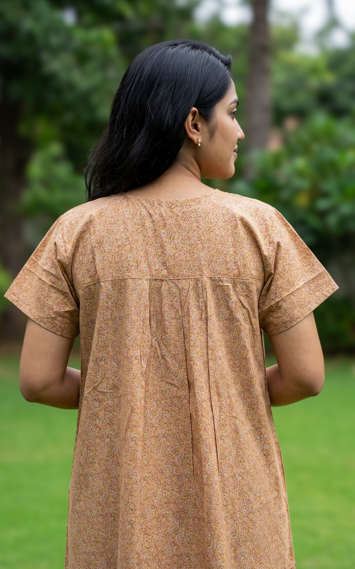 Cotton Straight Fit Nighty-166SS1C