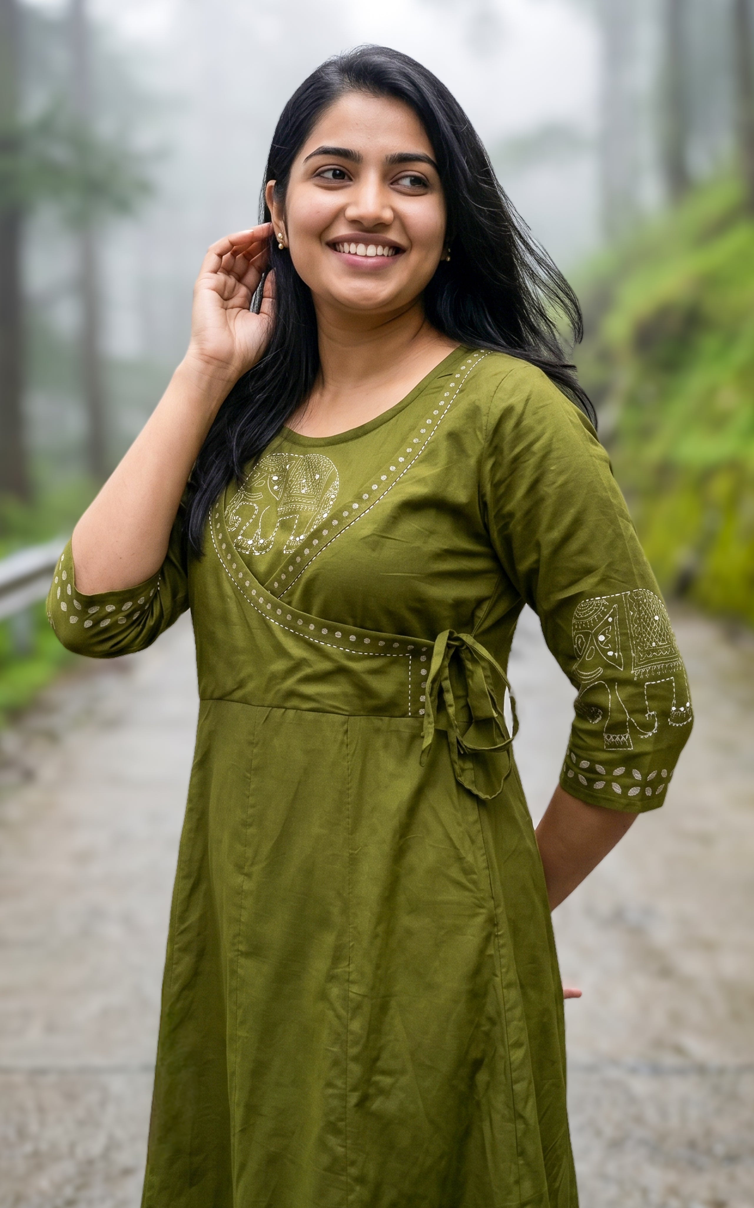 Breathable cotton summer kurti for women