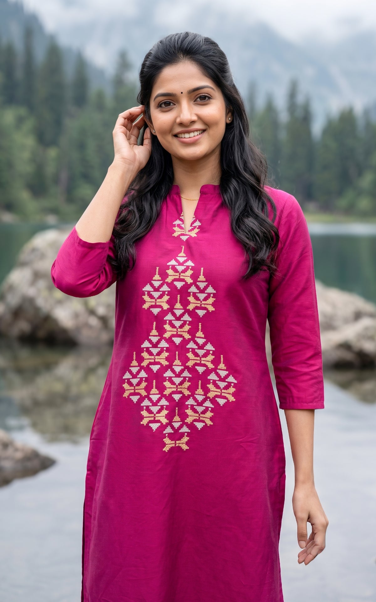 Monisha Dark Magenta