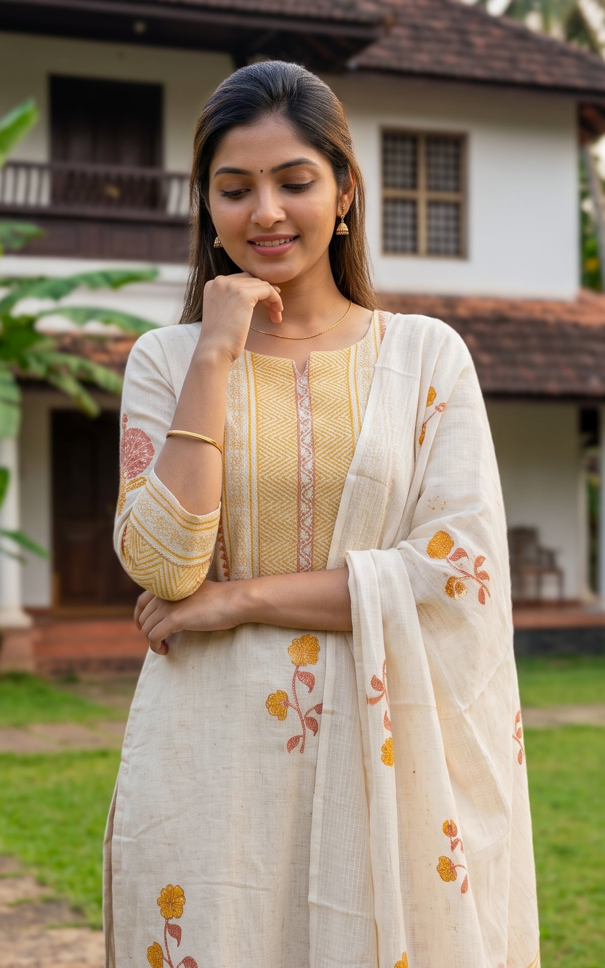 Semmalar A (Kurti+Pant+Dupatta)