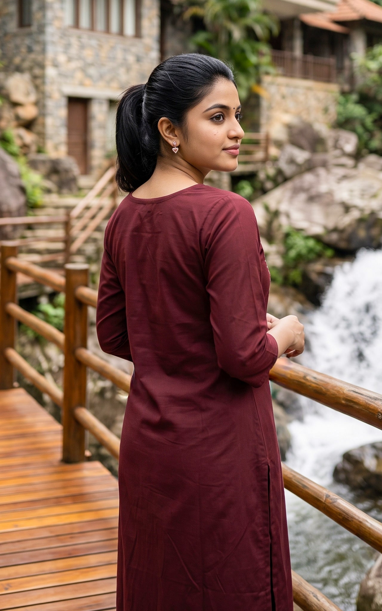 Harshitha Dark Plum