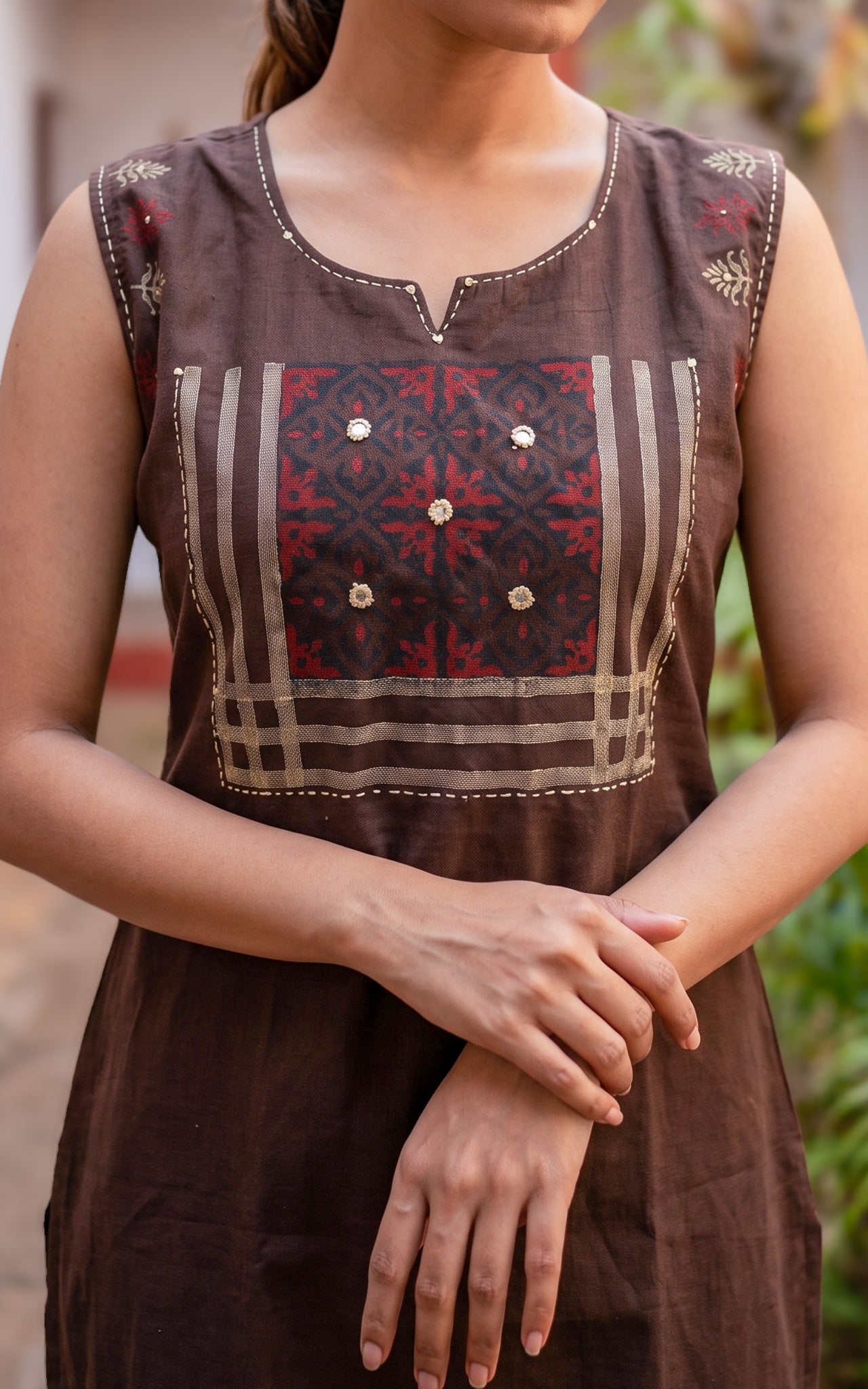Vihana Handblock (Kurti+Pant+Dupatta)