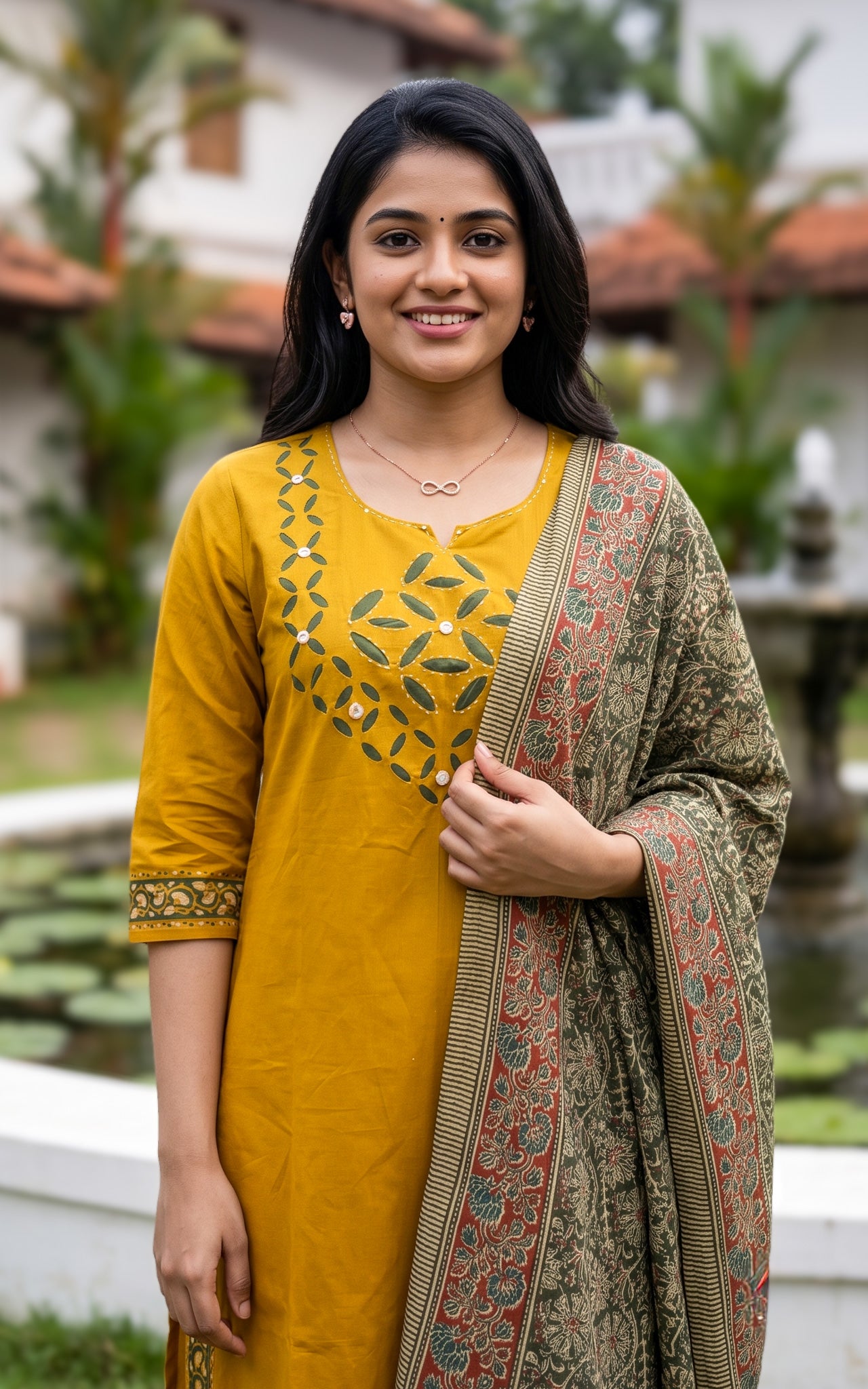 Nirosha Handblock (Kurti+Pant+Dupatta)