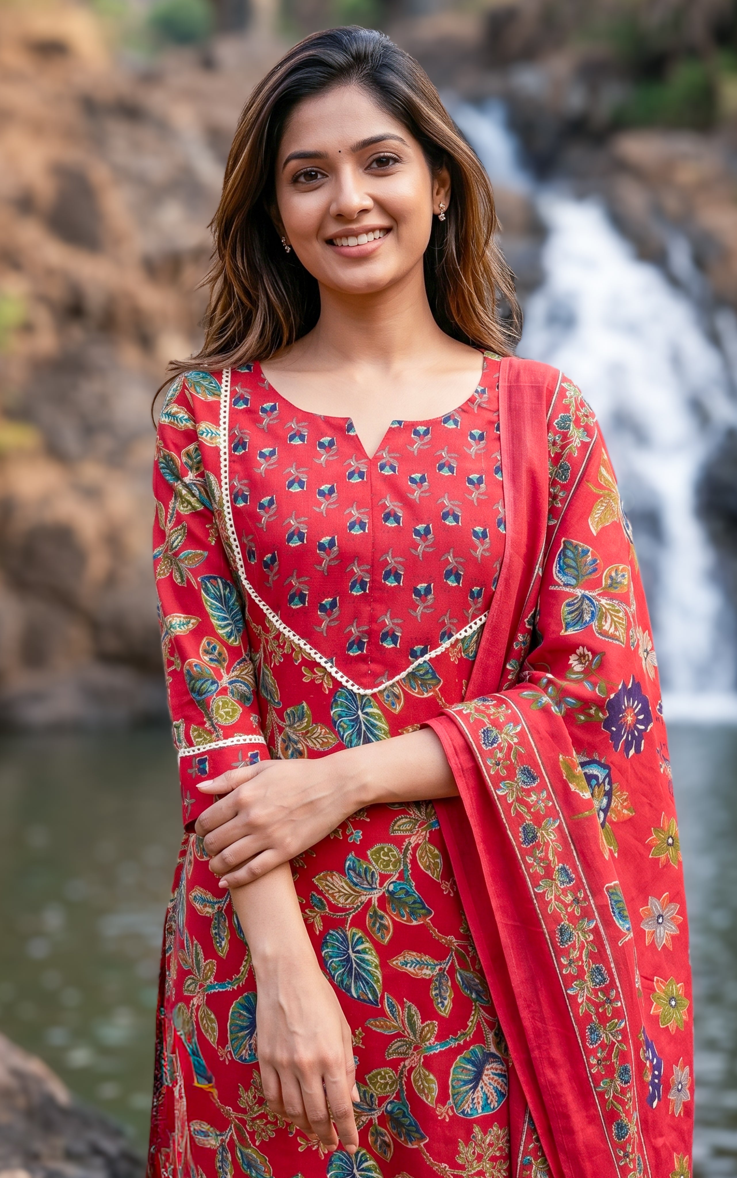 Stylish cotton kurti set for women