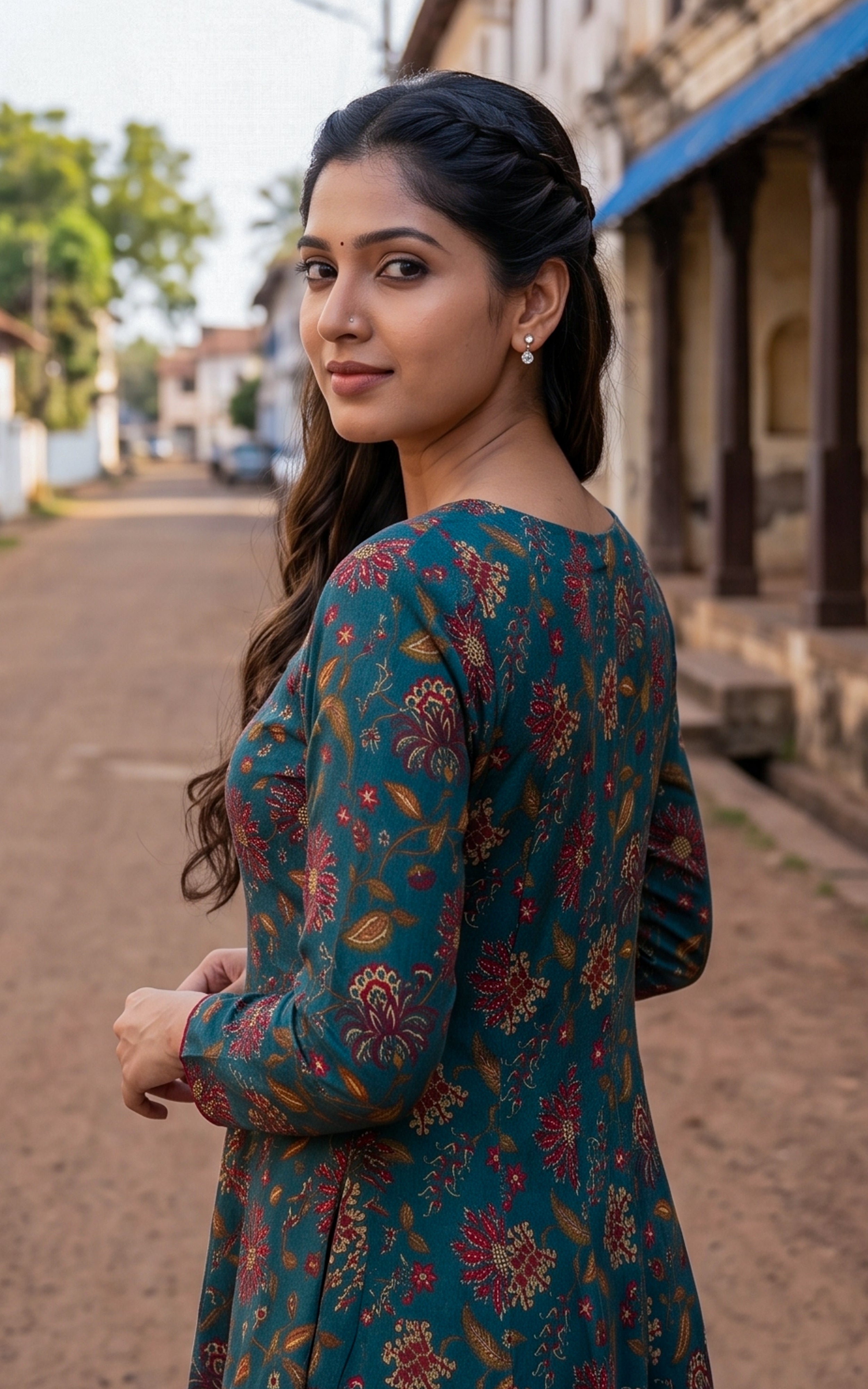 Thendral Green (Kurti+Dupatta)