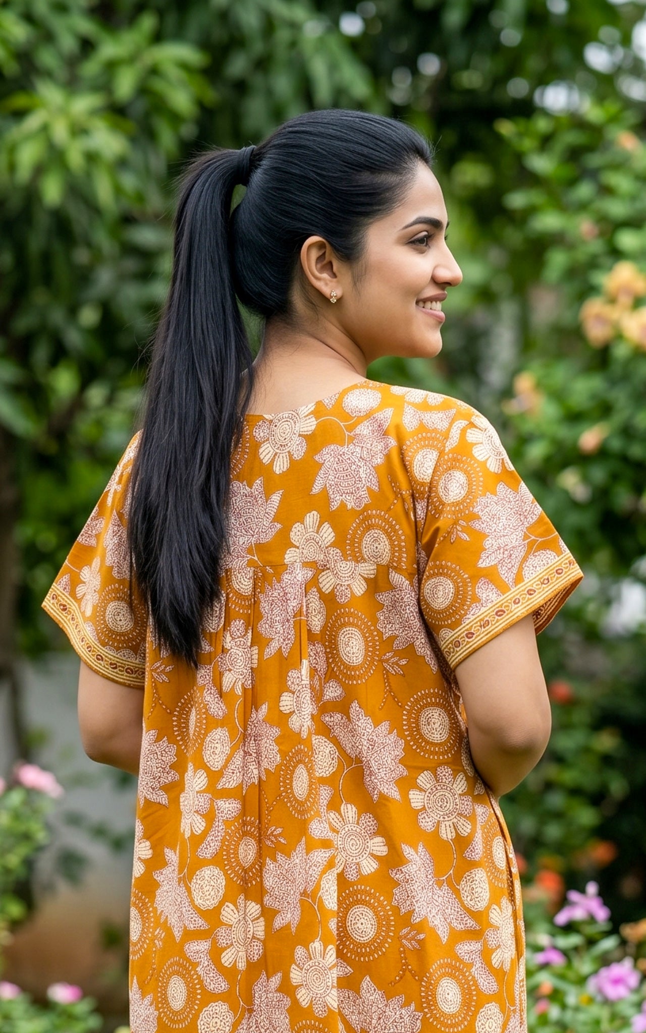 Cotton Straight Fit Nighty-162SS9