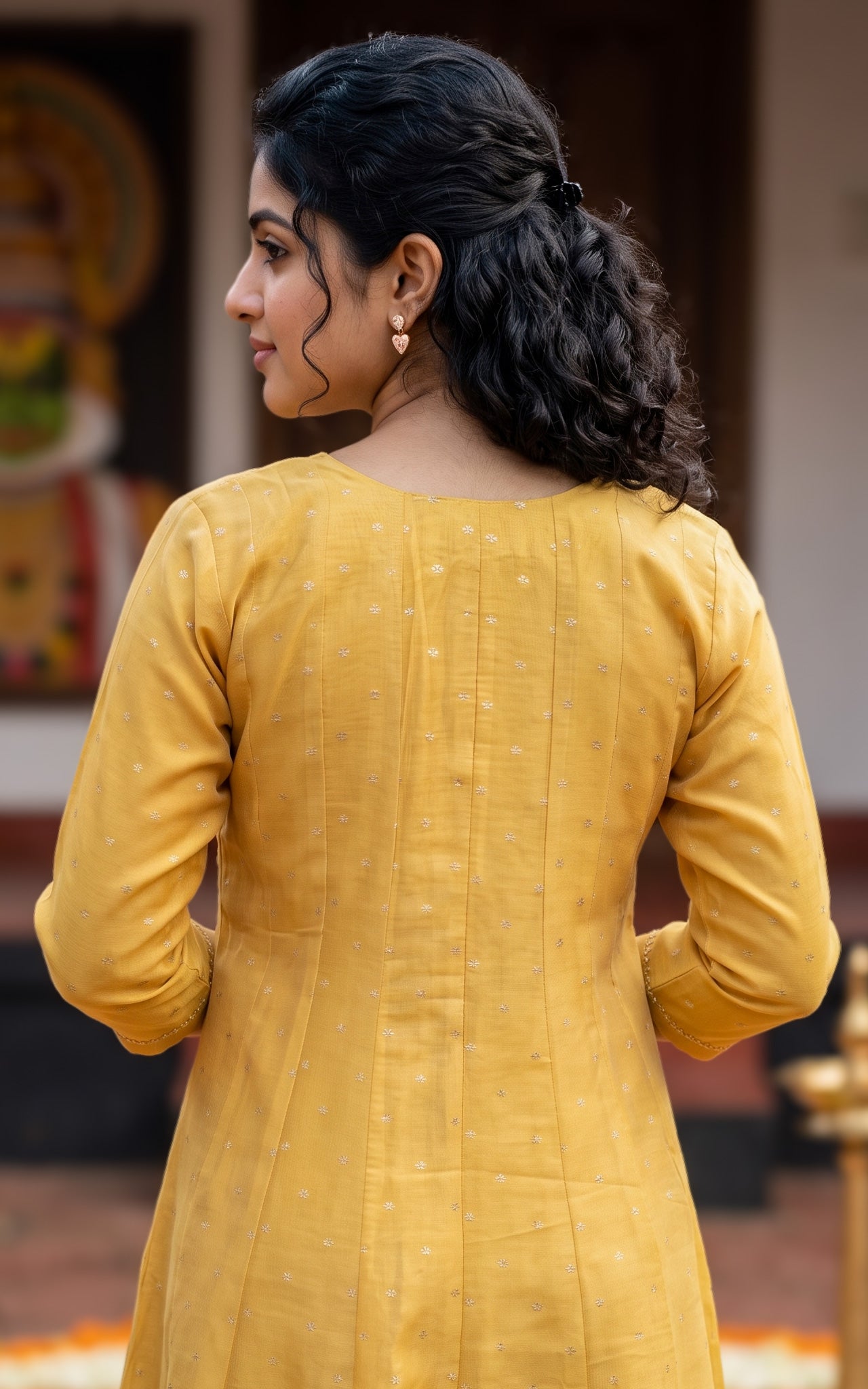 Haritham Yellow (Kurti+Pant+Dupatta)