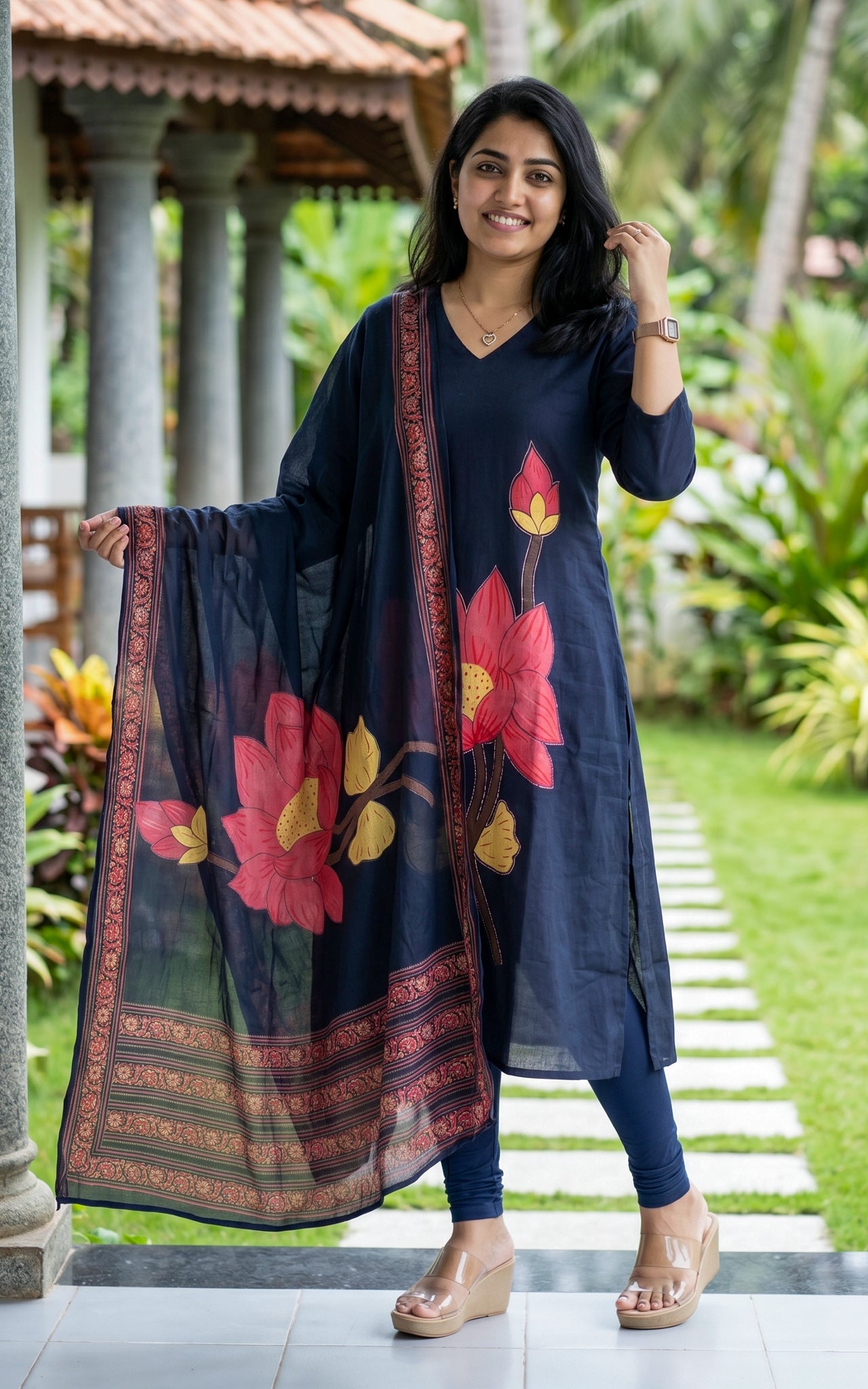 Thamarai (Kurti+Dupatta)
