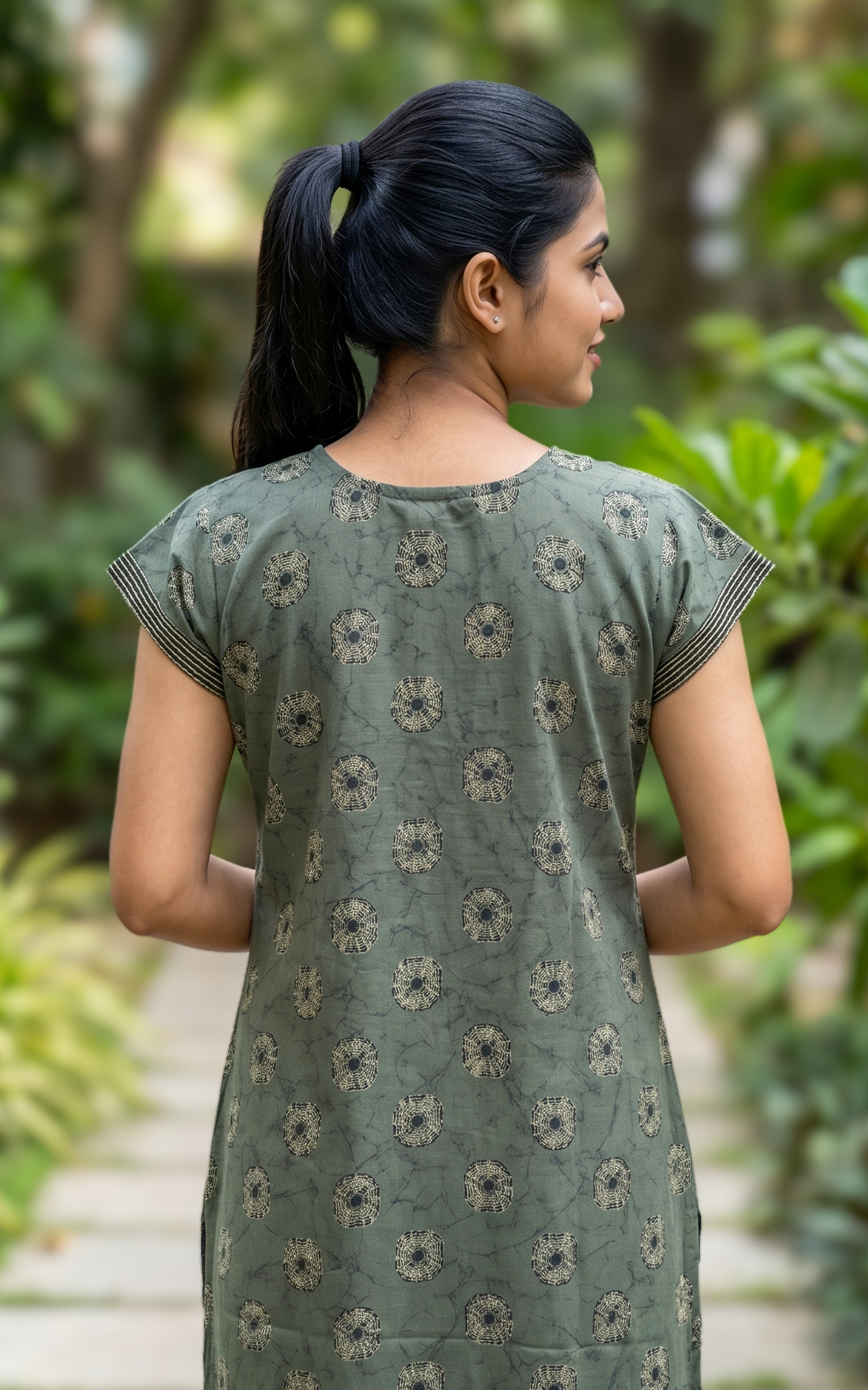 Cotton Straight Fit Nighty-160SS2A