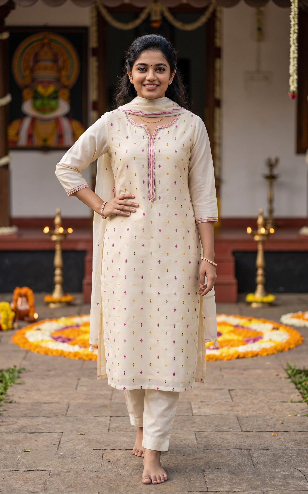 Anizham (Kurti+Pant+Dupatta)