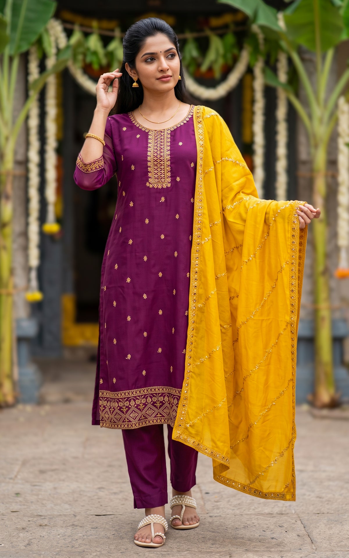 Abhidhya (Kurti+Pant+Dupatta)